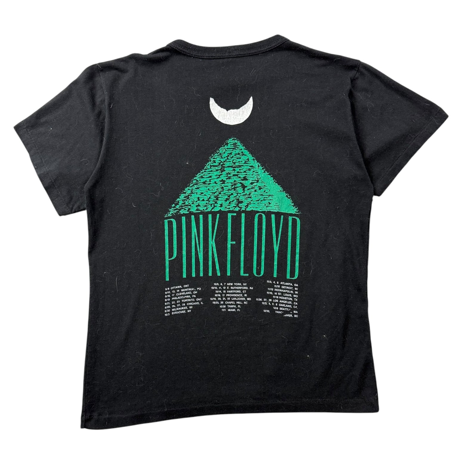 1987 Pink Floyd World Tour Tee Black