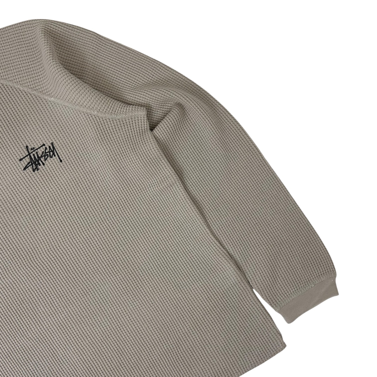 Stussy Raglan Thermal Long Sleeve Bone