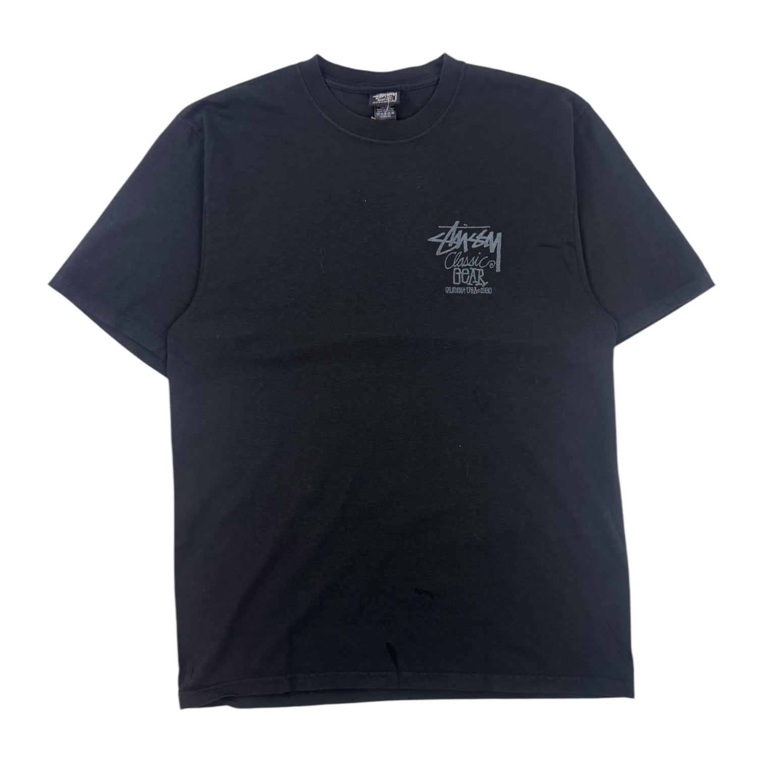 Stüssy Classic Gear Pigment Dyed T-Shirt Black