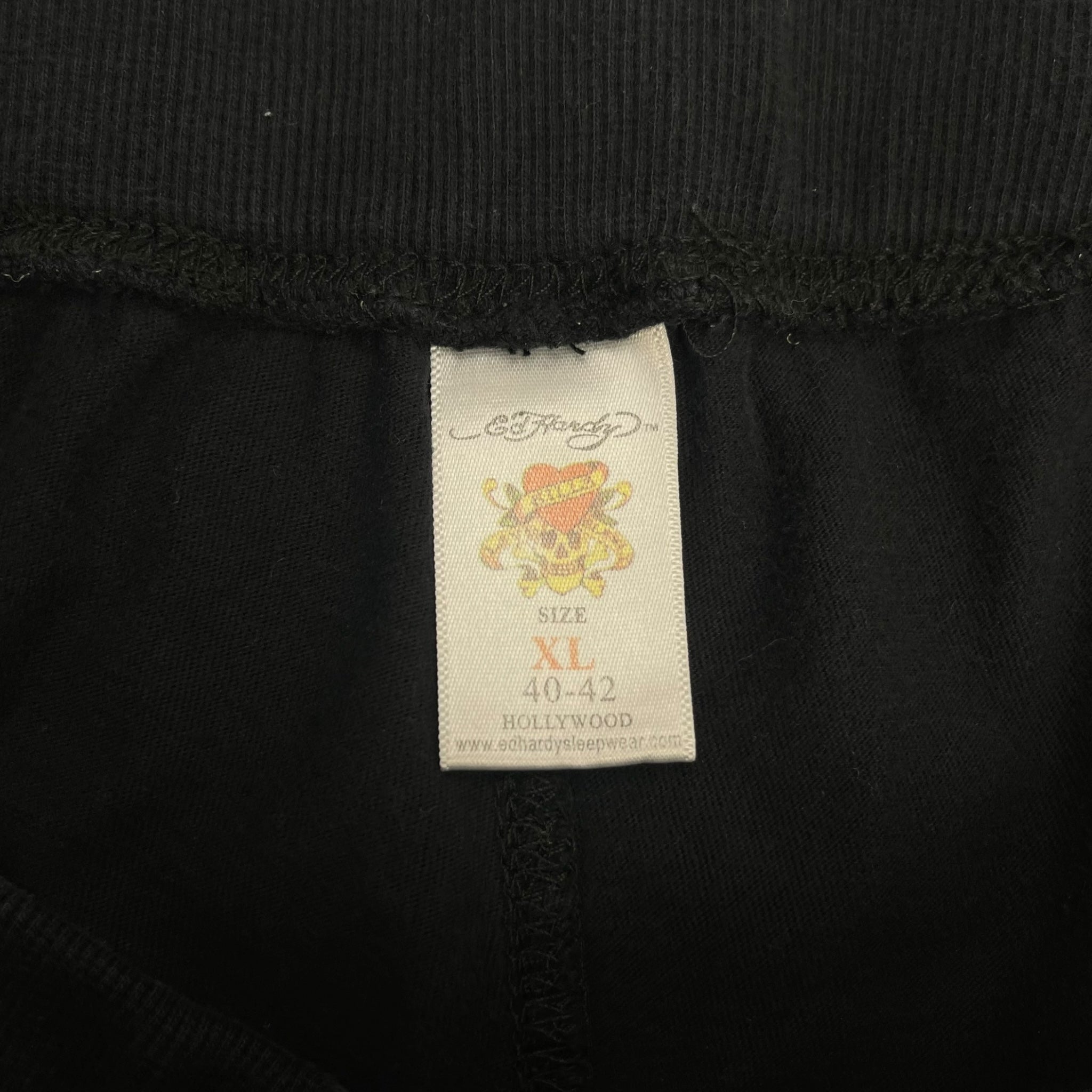 Vintage Y2K Ed Hardy Skull Sweatshorts Noir