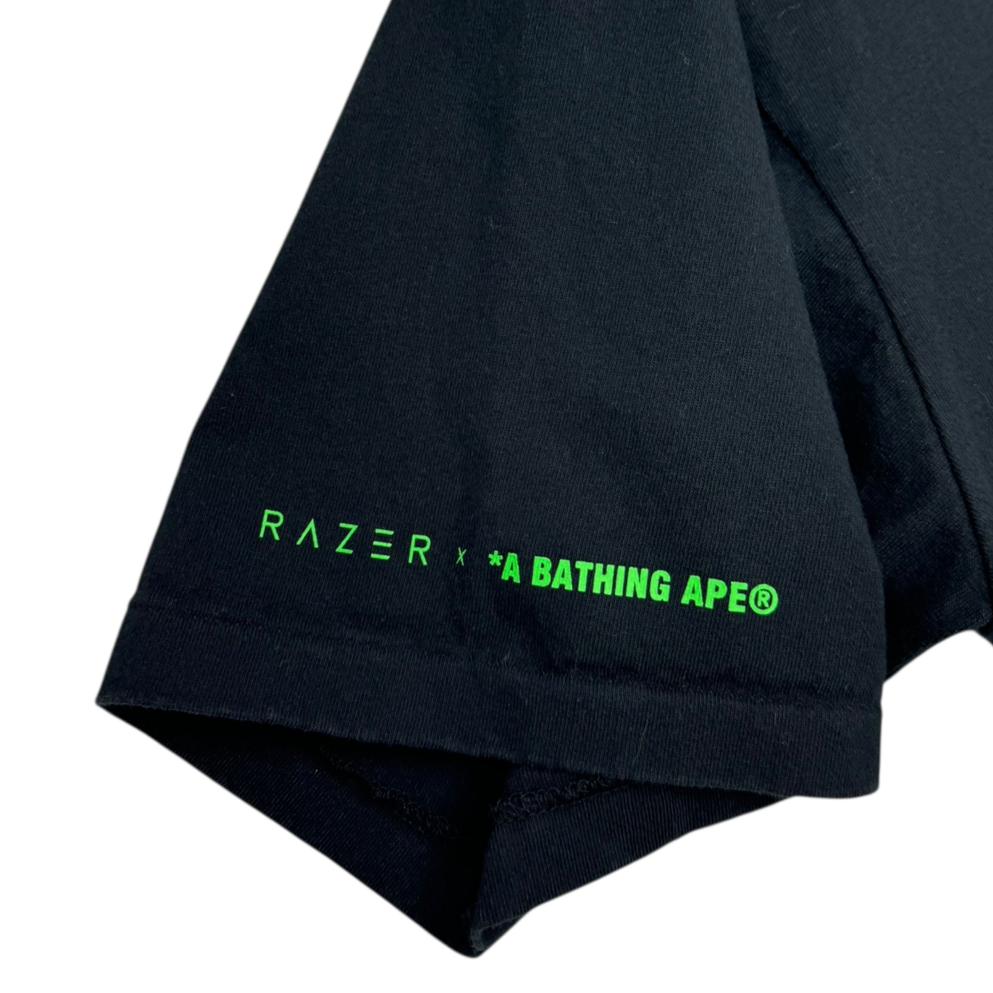 Bape x Razer Neon Camo Ape Head T-Shirt