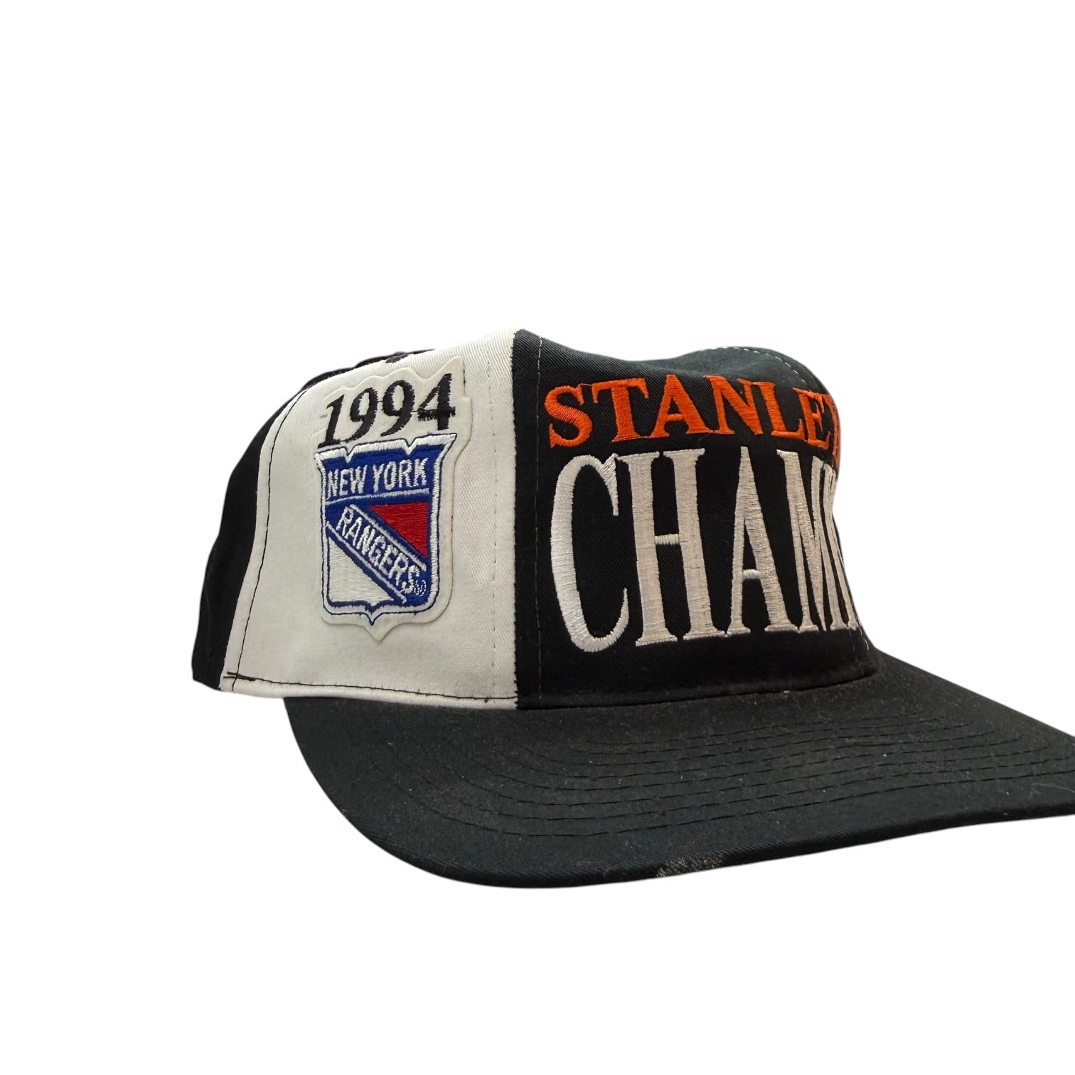 1994 New York Rangers Stanley Cup Champions SnapBack Hat Black/White