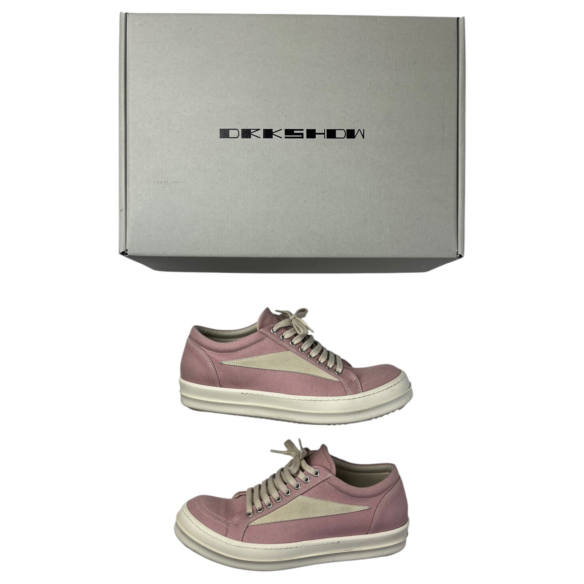Rick Owens DRKSHDW EDFU Vintage Sneakers Faded Pnk Pearl Milk (Used)