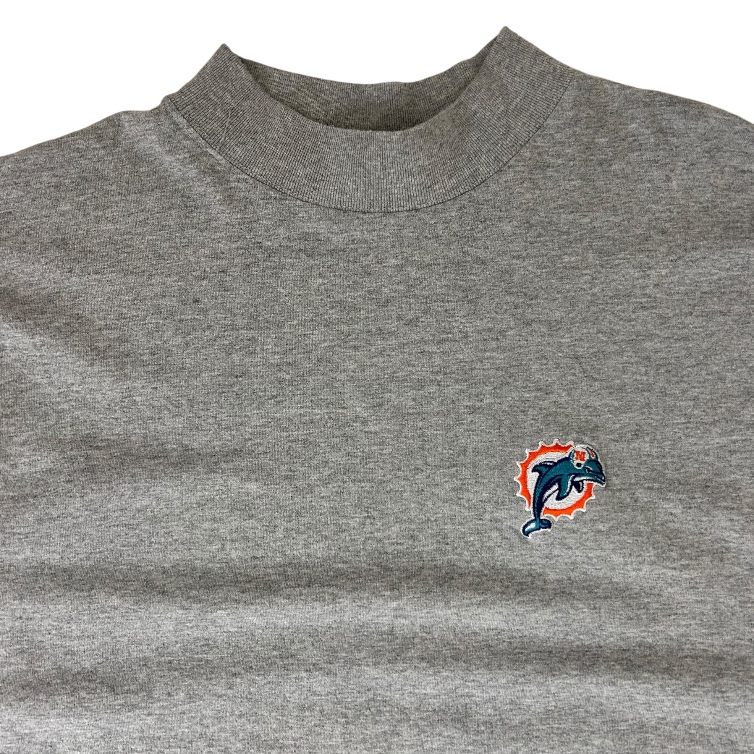 Vintage Miami Dolphins Long Sleeve Shirt Grey