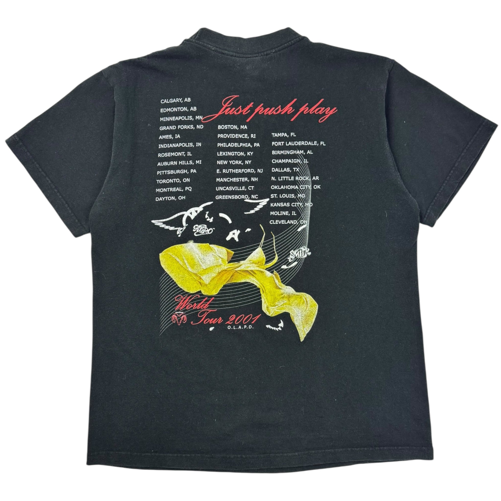 2001 Aerosmith Sorayama “Just Push Play” Tour T-Shirt