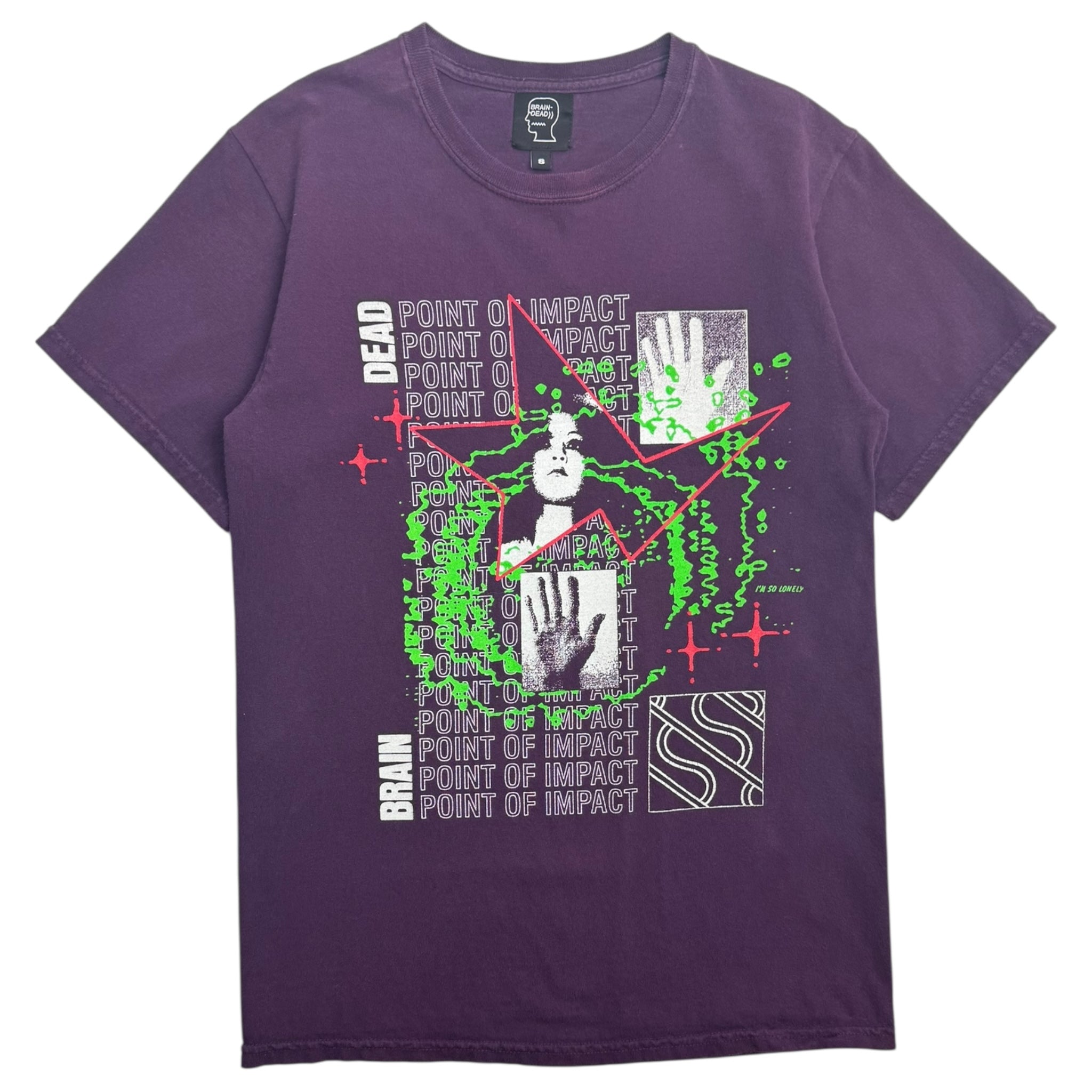 Brain Dead Point Of Impact Tee Purple