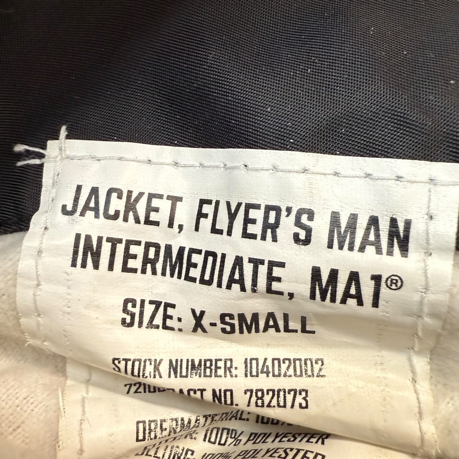 Vintage Alpha Industries MA1 Jacket Black