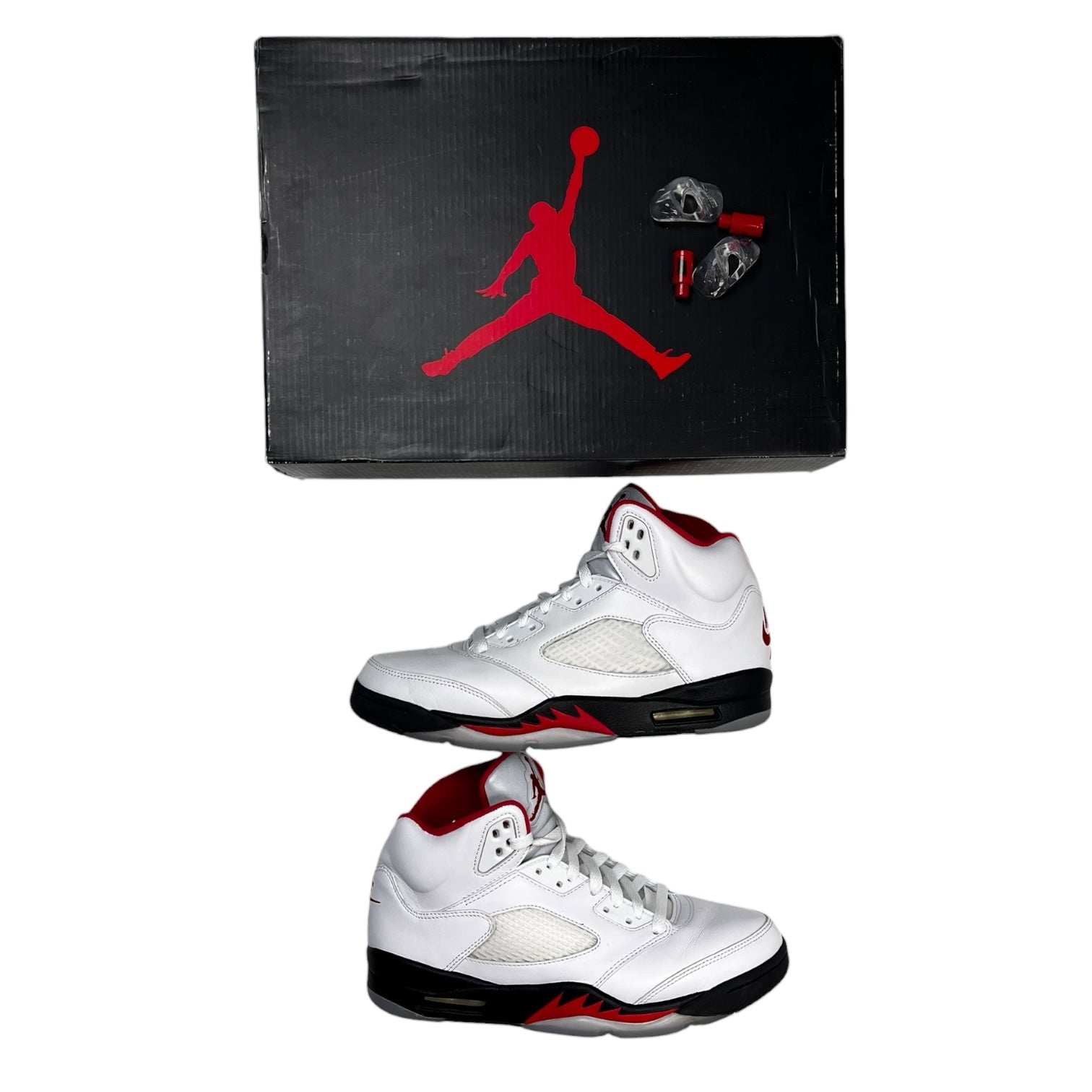 Jordan 5 Fire Red Silver Tongue (2020) (Used)