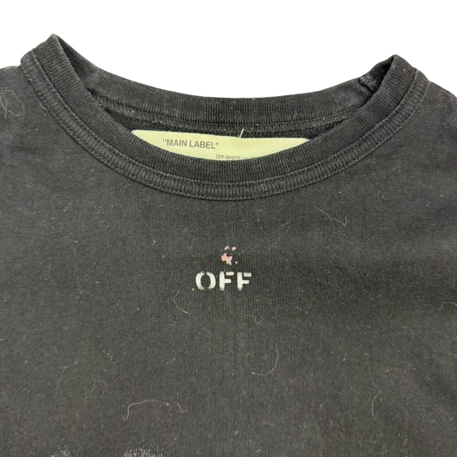 Off-White Galaxy Brushed L/S Tee Black