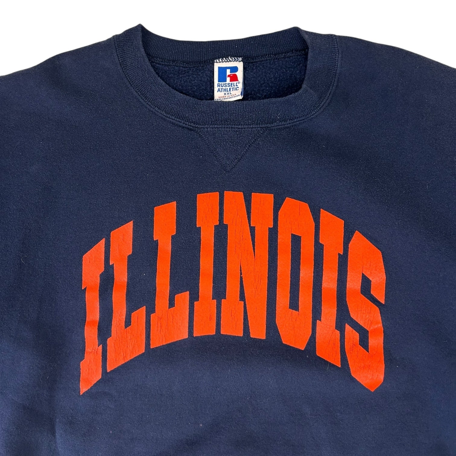 Vintage Illinois Crewneck Sweater Navy