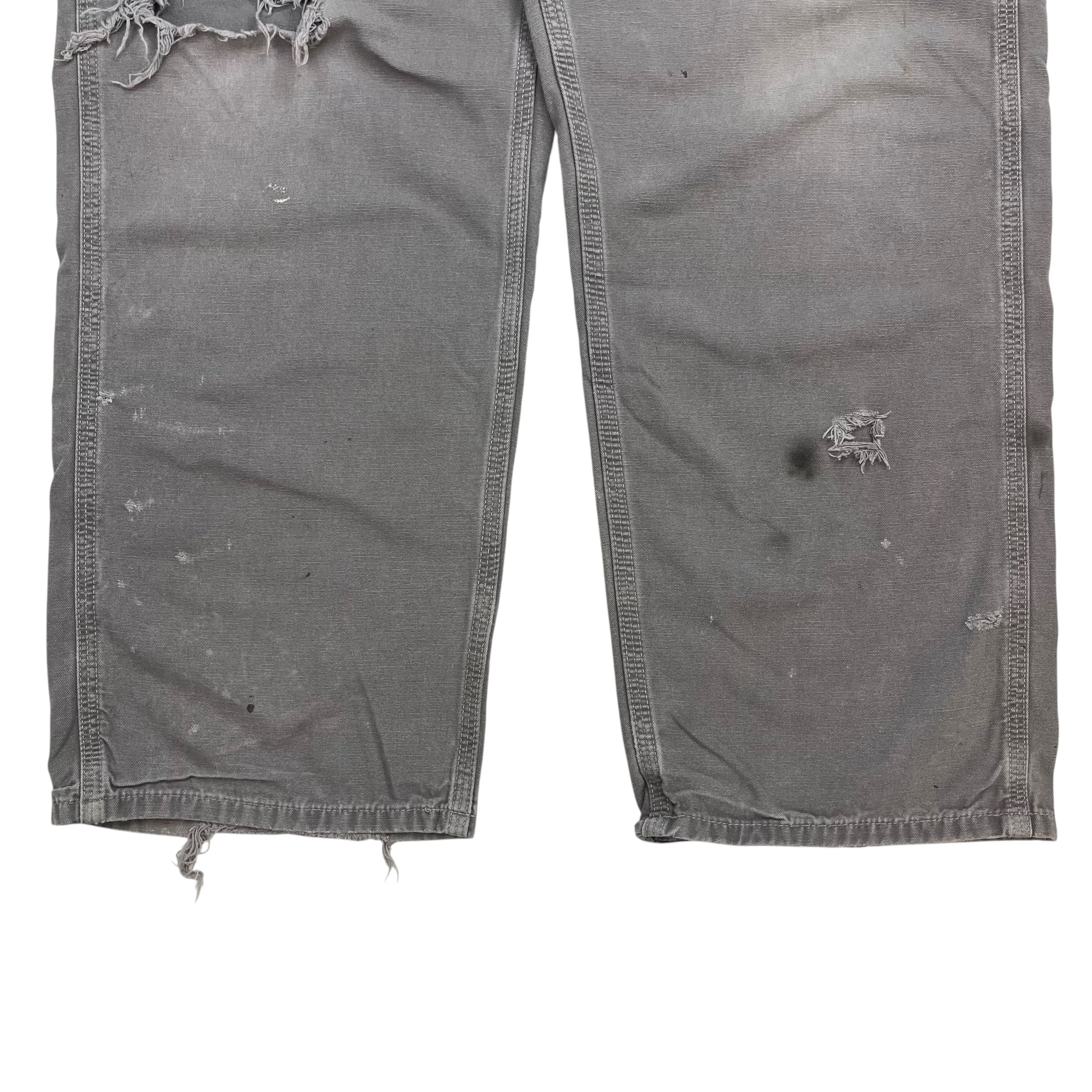 Vintage Carhartt Dungaree Pants Light Grey