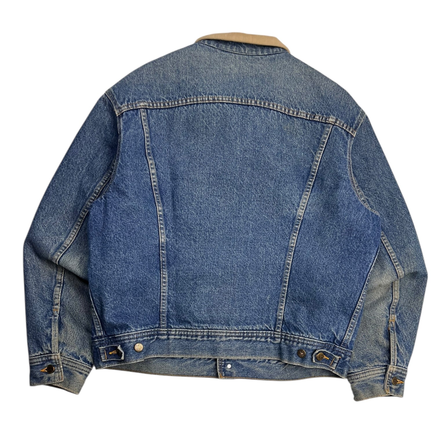 Vintage Storm Rider Lined Denim Jacket Mid Wash