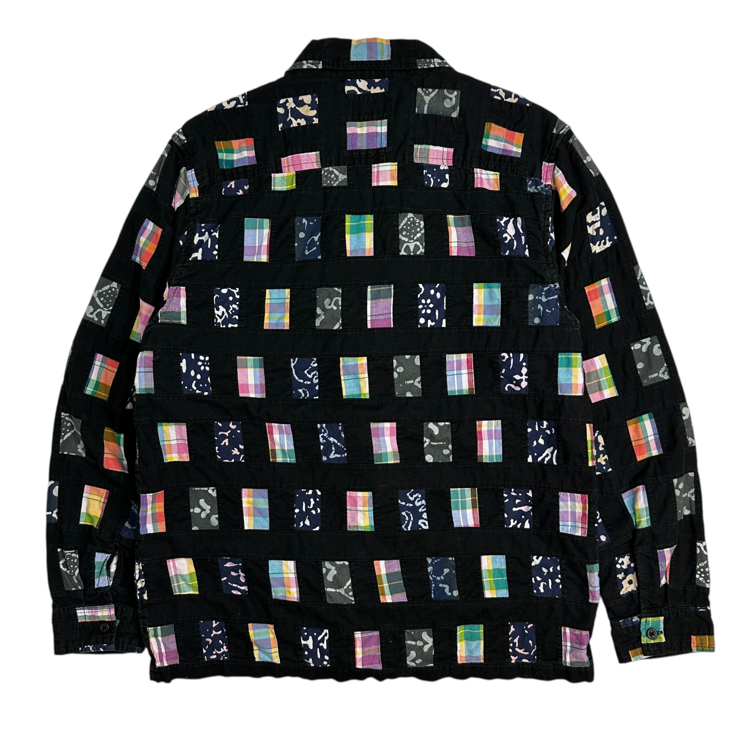 Supreme Patchwork Zip Up Shirt