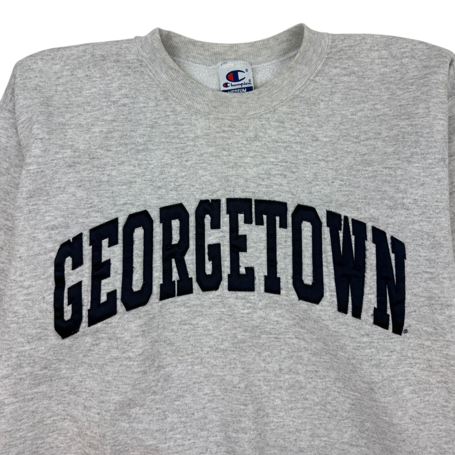 Vintage Champion Georgetown University Crewneck Grey