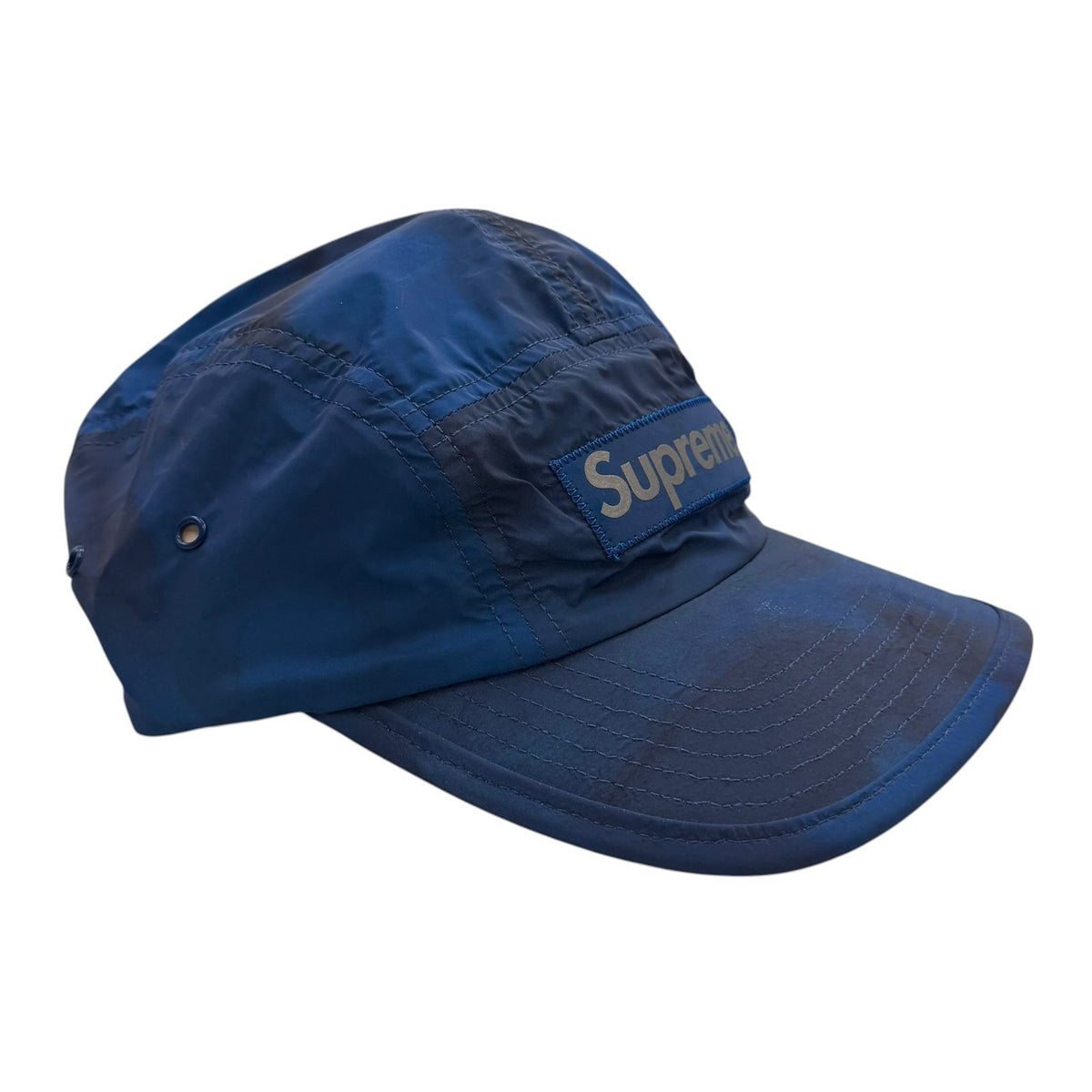 Supeme Reflective Dyed Camp Cap Blue