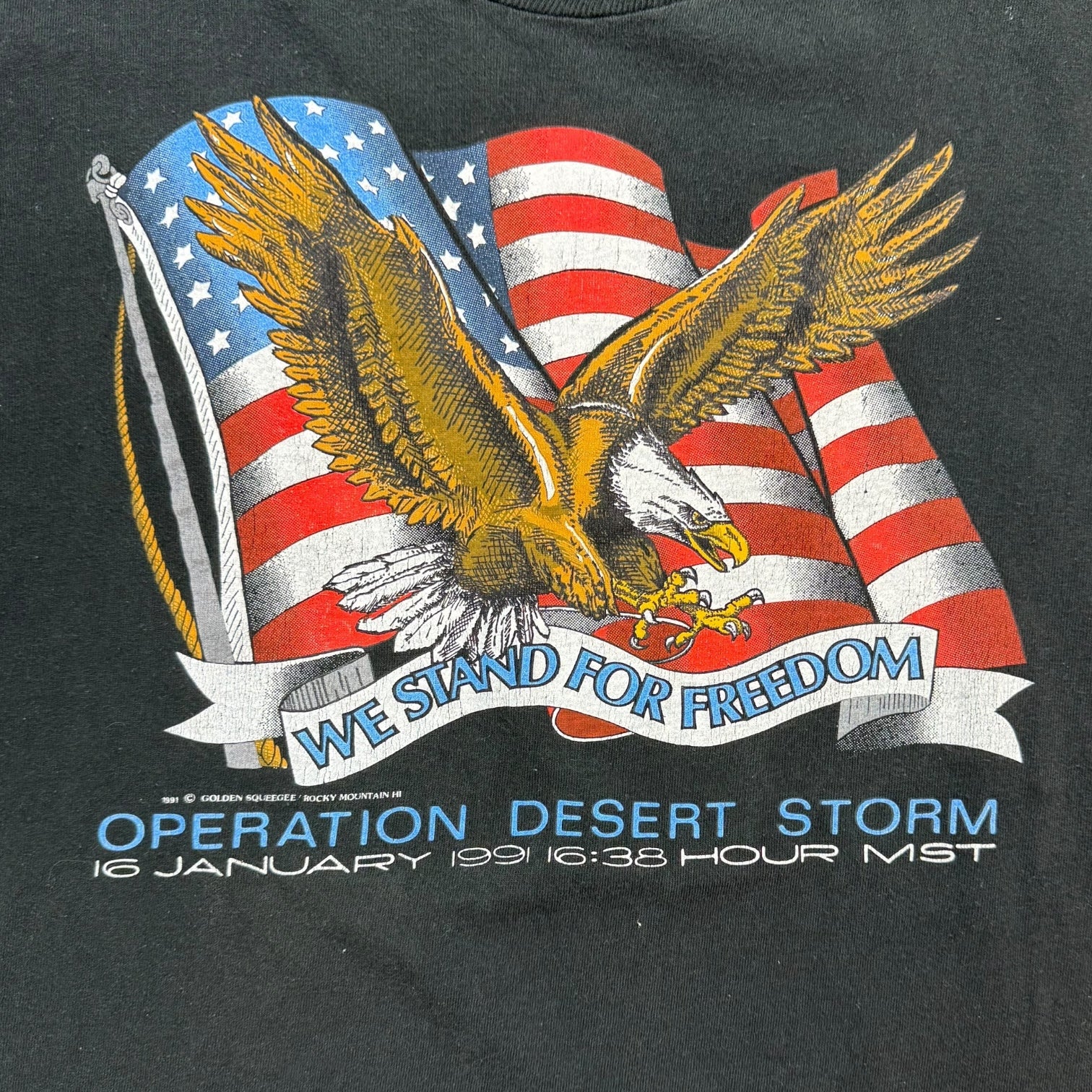 1991 Operation Desert Storm Tee Black