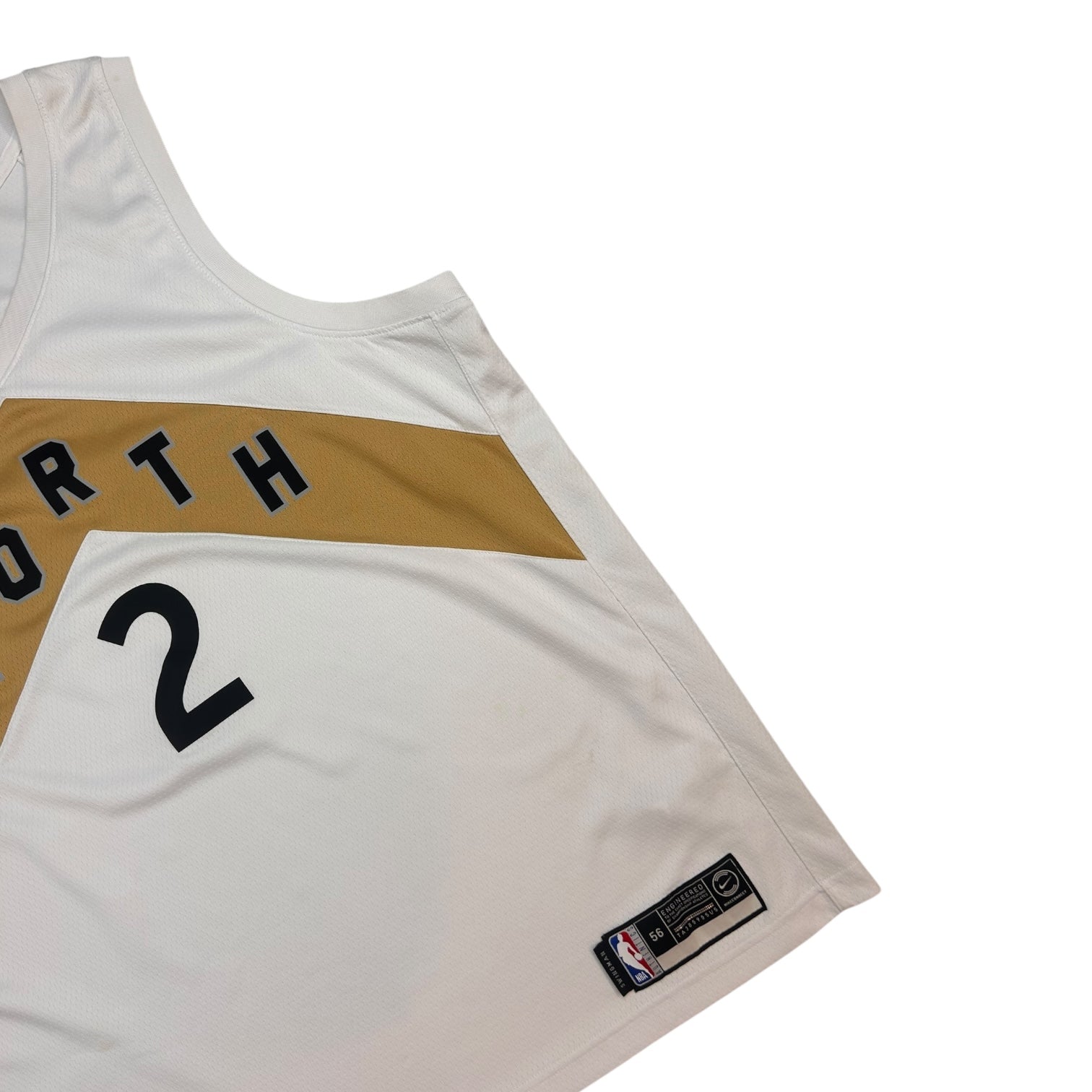 Toronto Raptors Kawhi Leonard 2019 OVO Jersey White/Gold