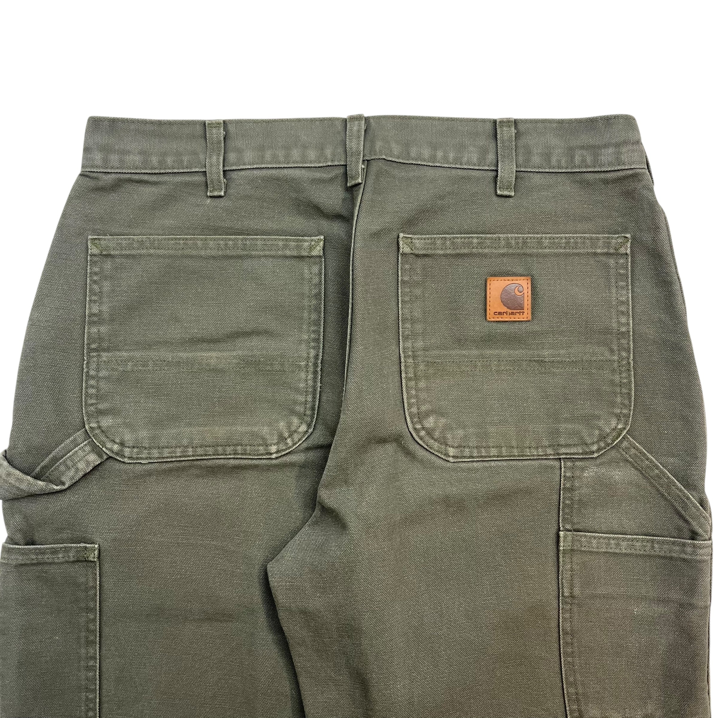 Vintage Carhartt Dungaree Denim Pants Green