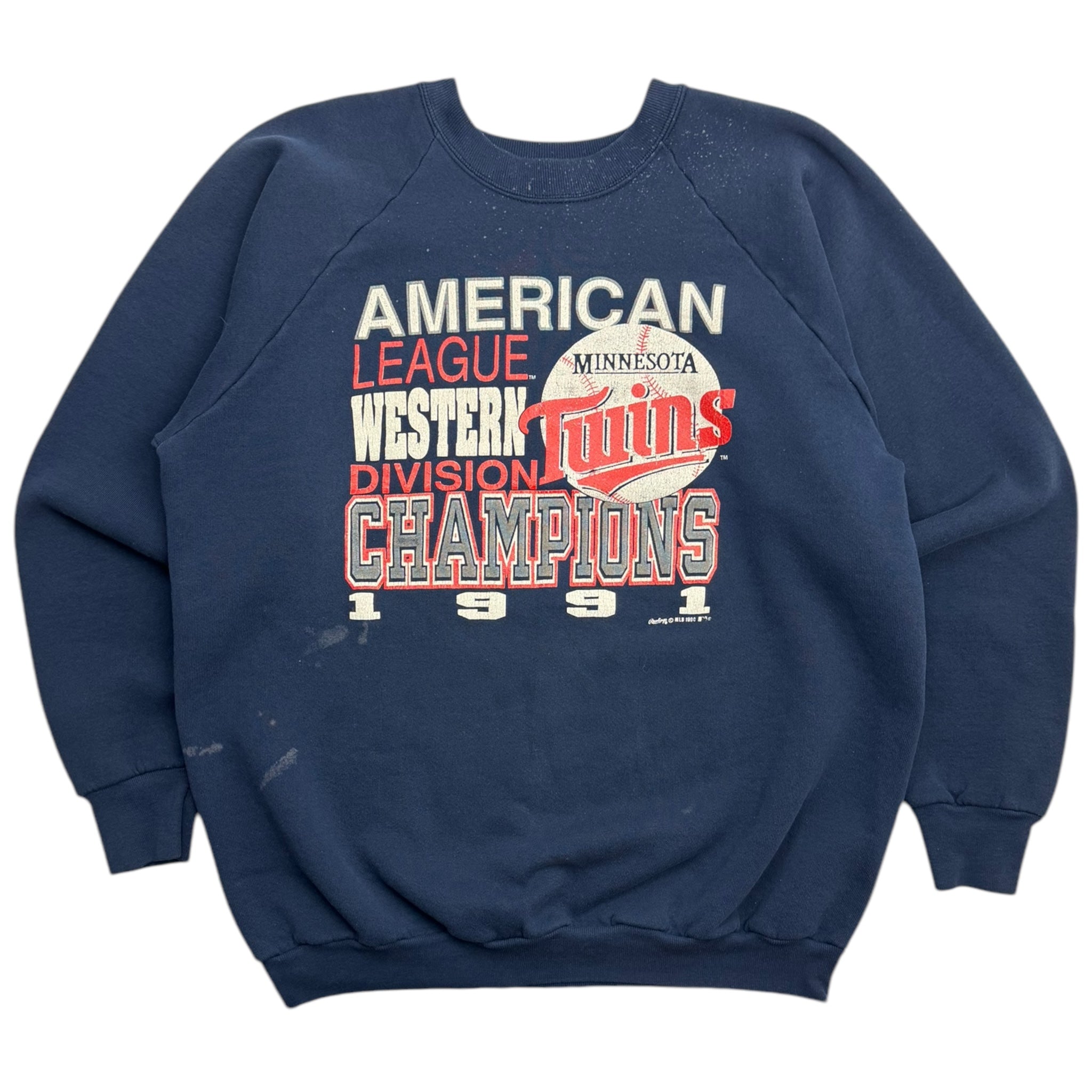 1990 Minnesota Twins Western Division Champions Crewneck
