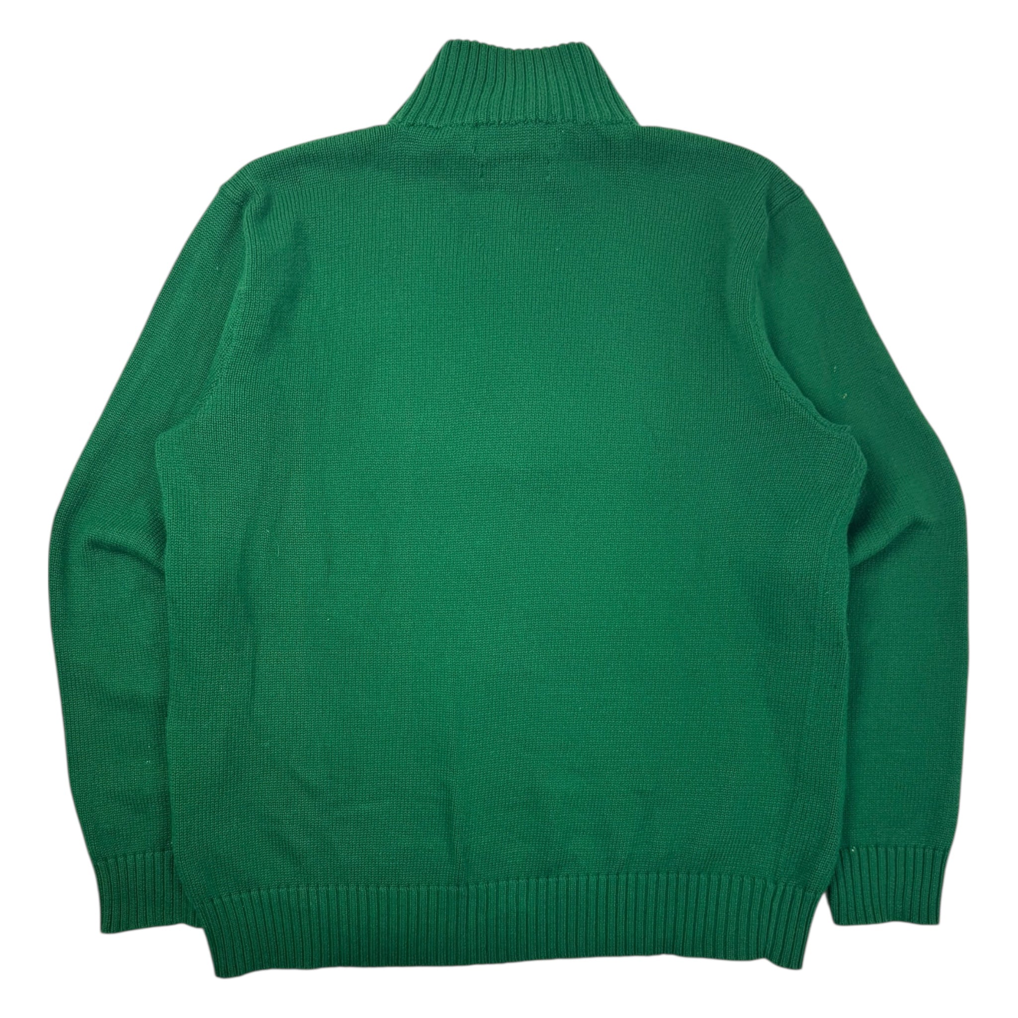 Vintage Polo Ralph Lauren Quarter Zip Sweater Green