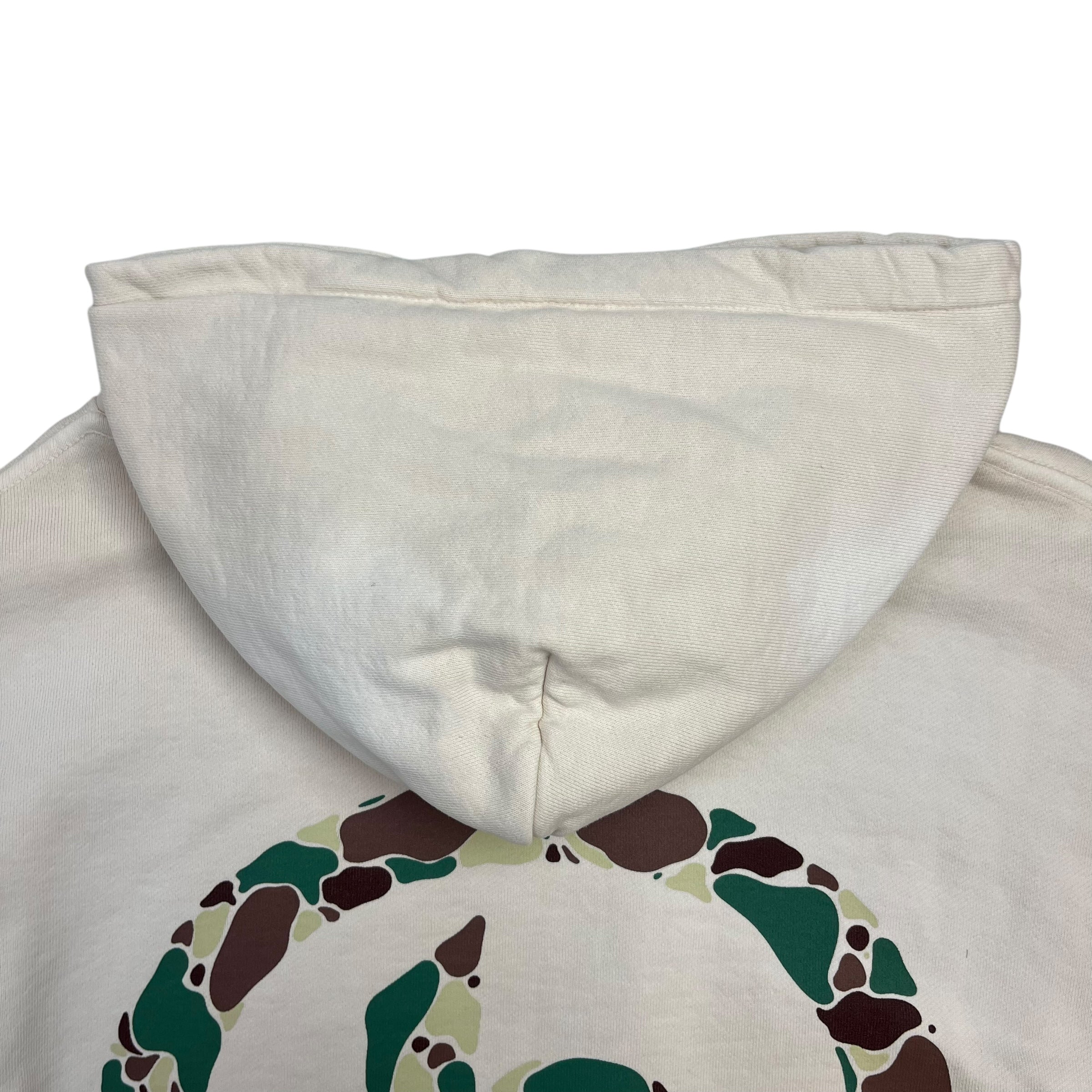 Hidden NY H Logo Cloud Camo Hoodie Cream/White