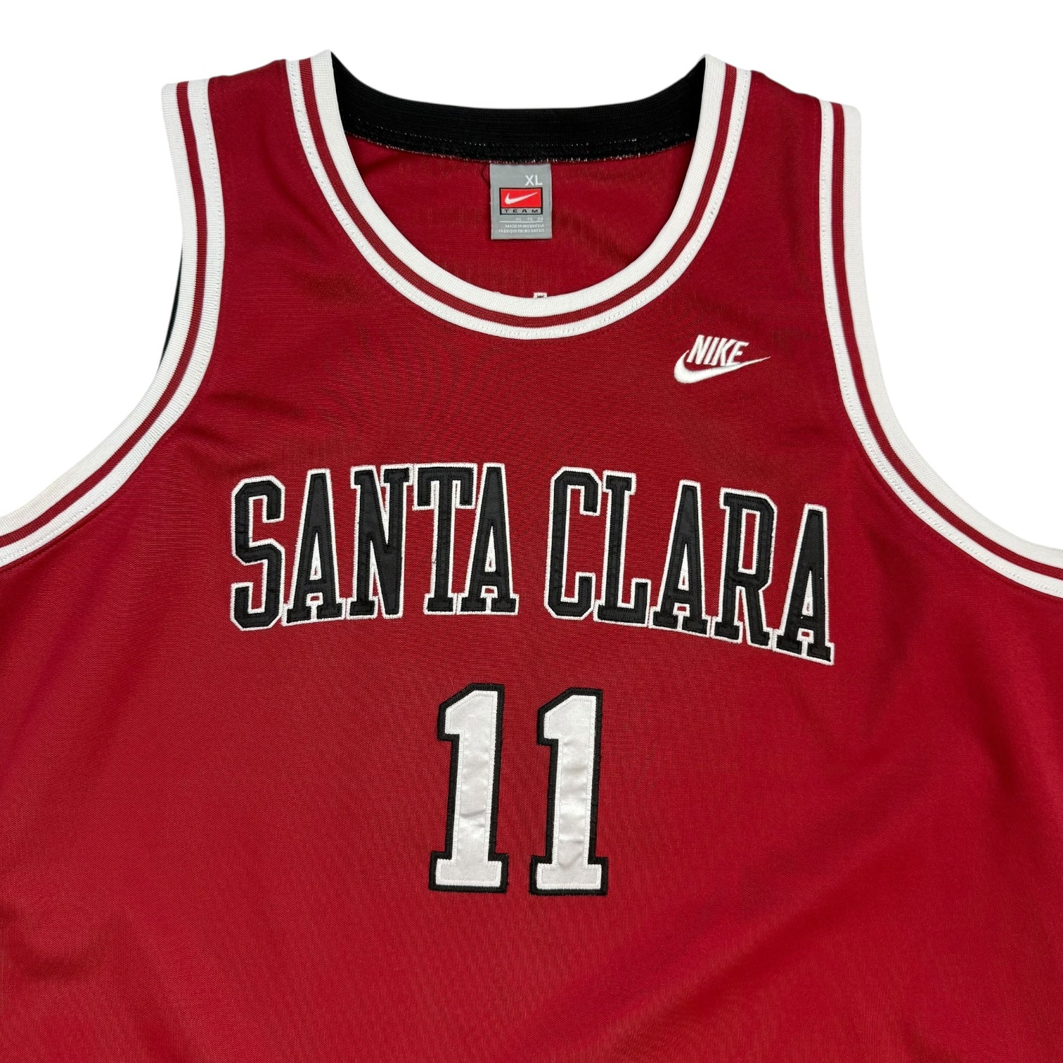 Vintage Team Nike Santa Clara Steve Nash Jersey Red
