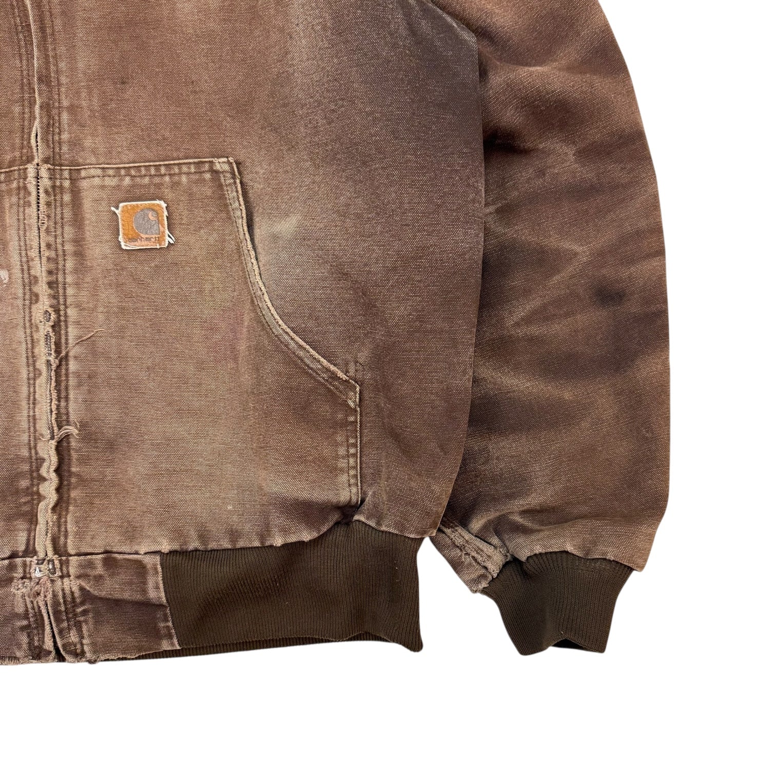 Vintage Carhartt Active Jacket Faded Dark Brown