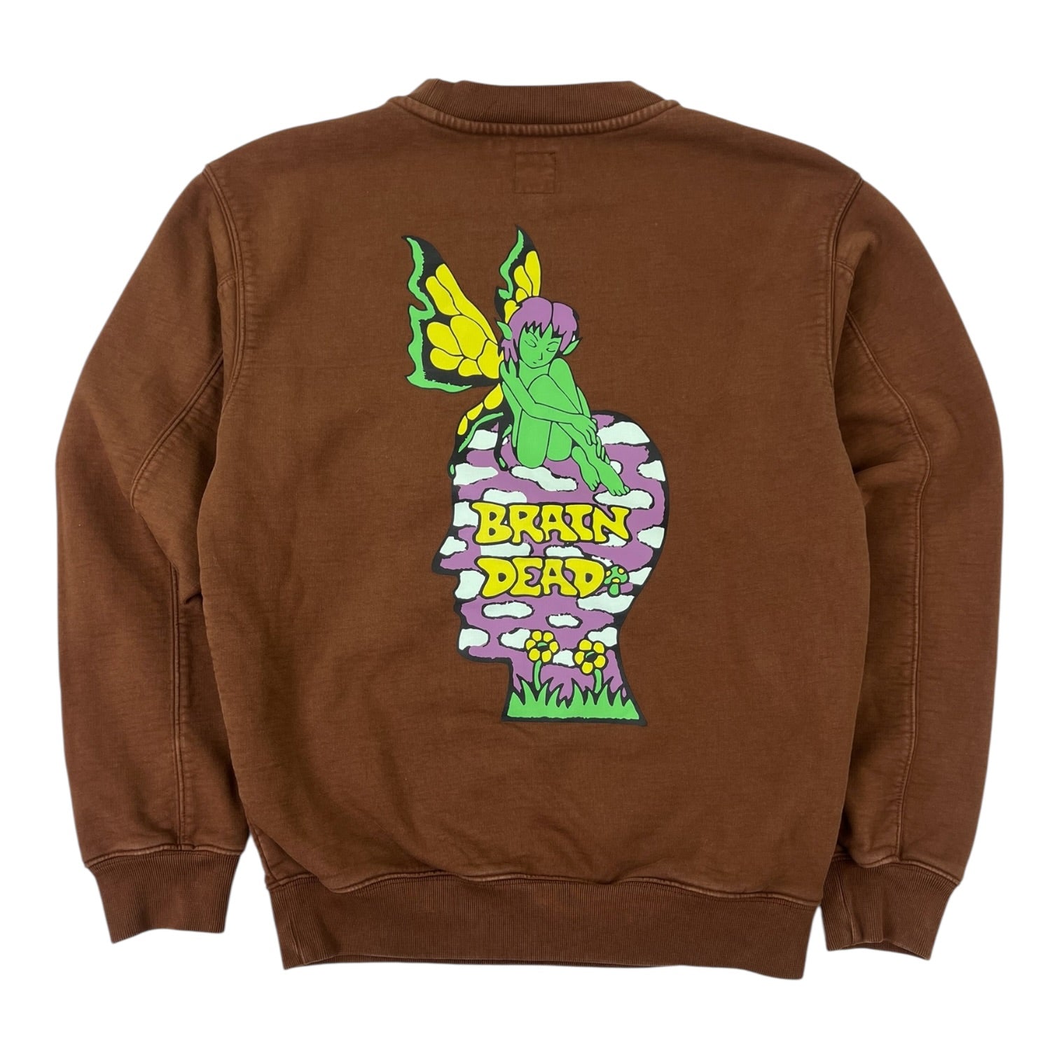 Brain Dead Mushroom House Crewneck Brown