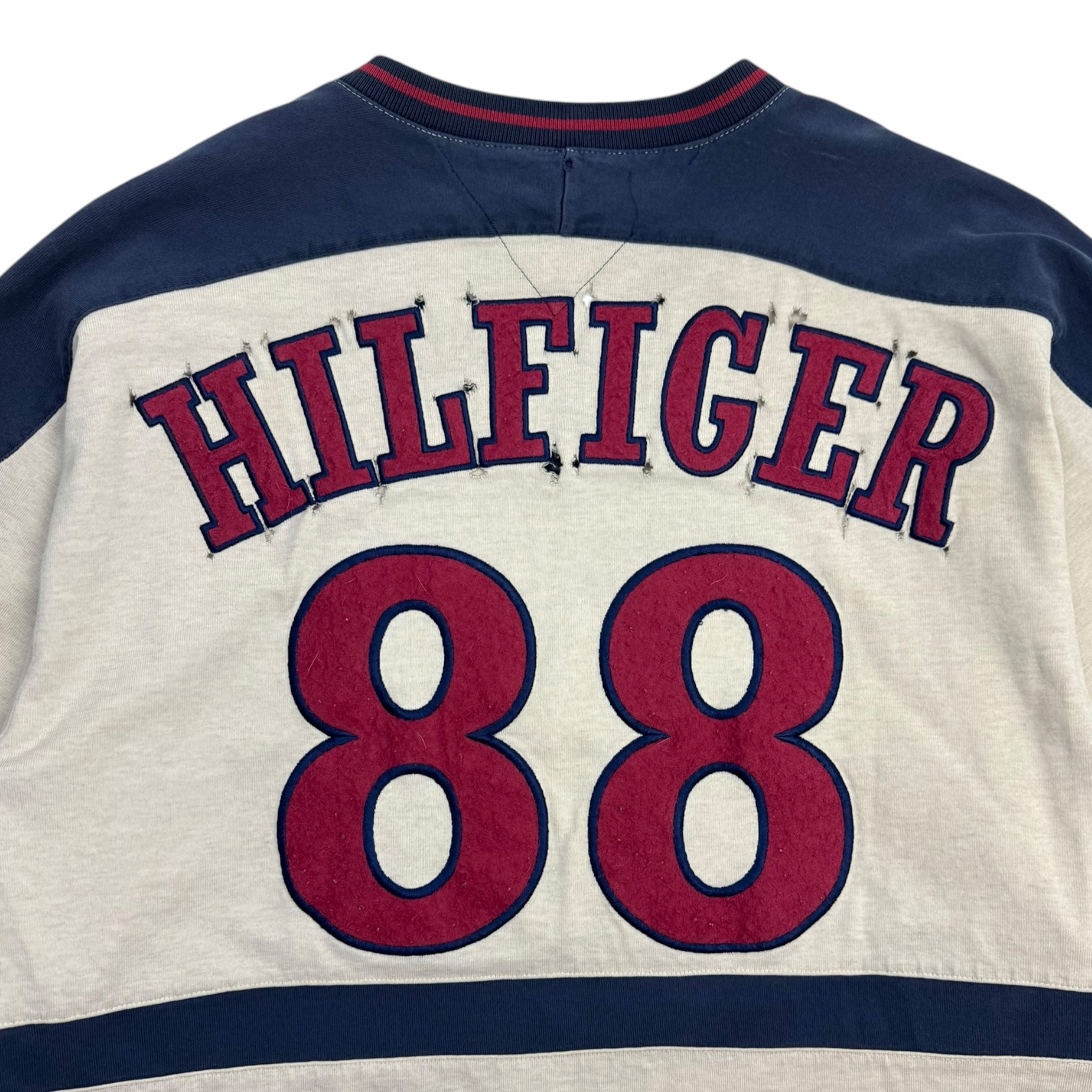 Vintage Tommy Hilfiger Hockey Jersey Felt Logo