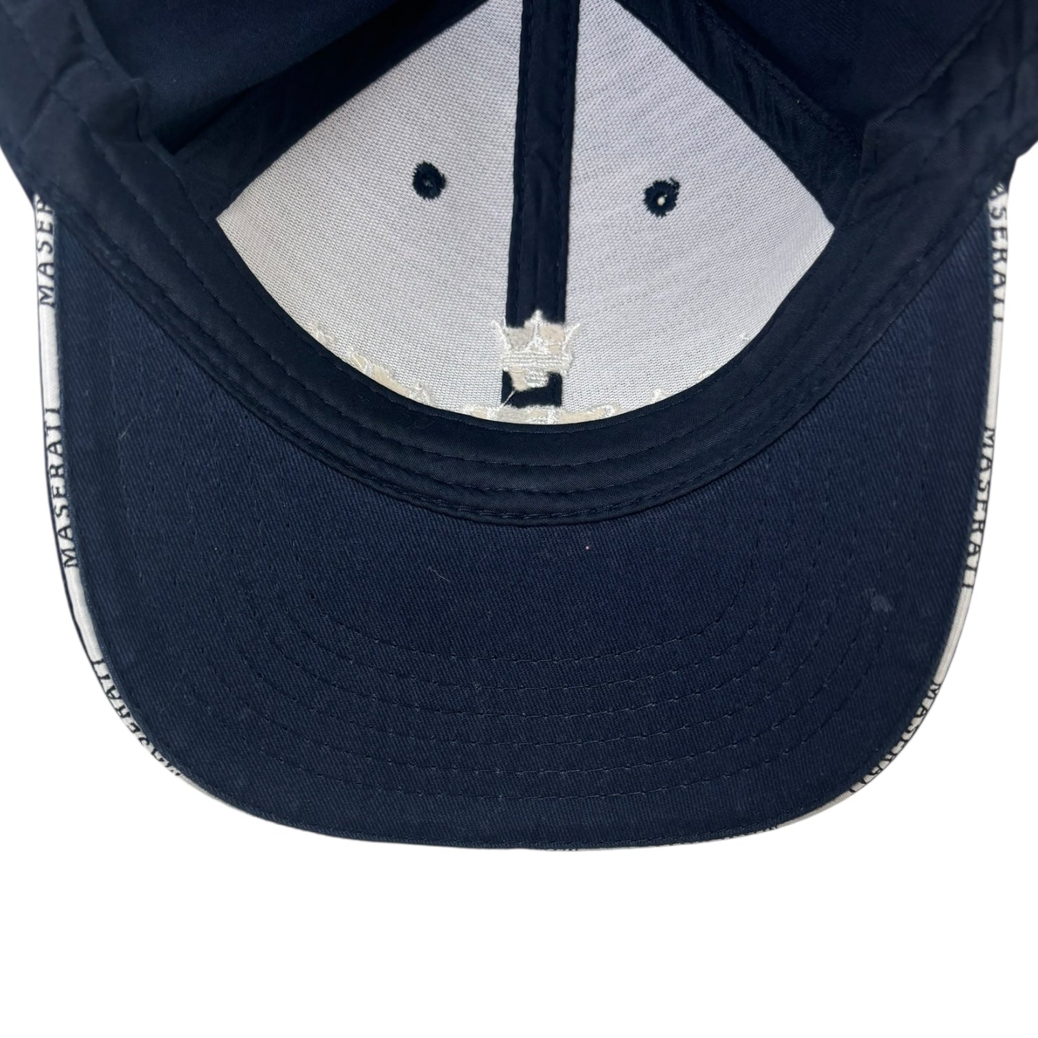 Vintage Maserati Strap Back Hat Navy