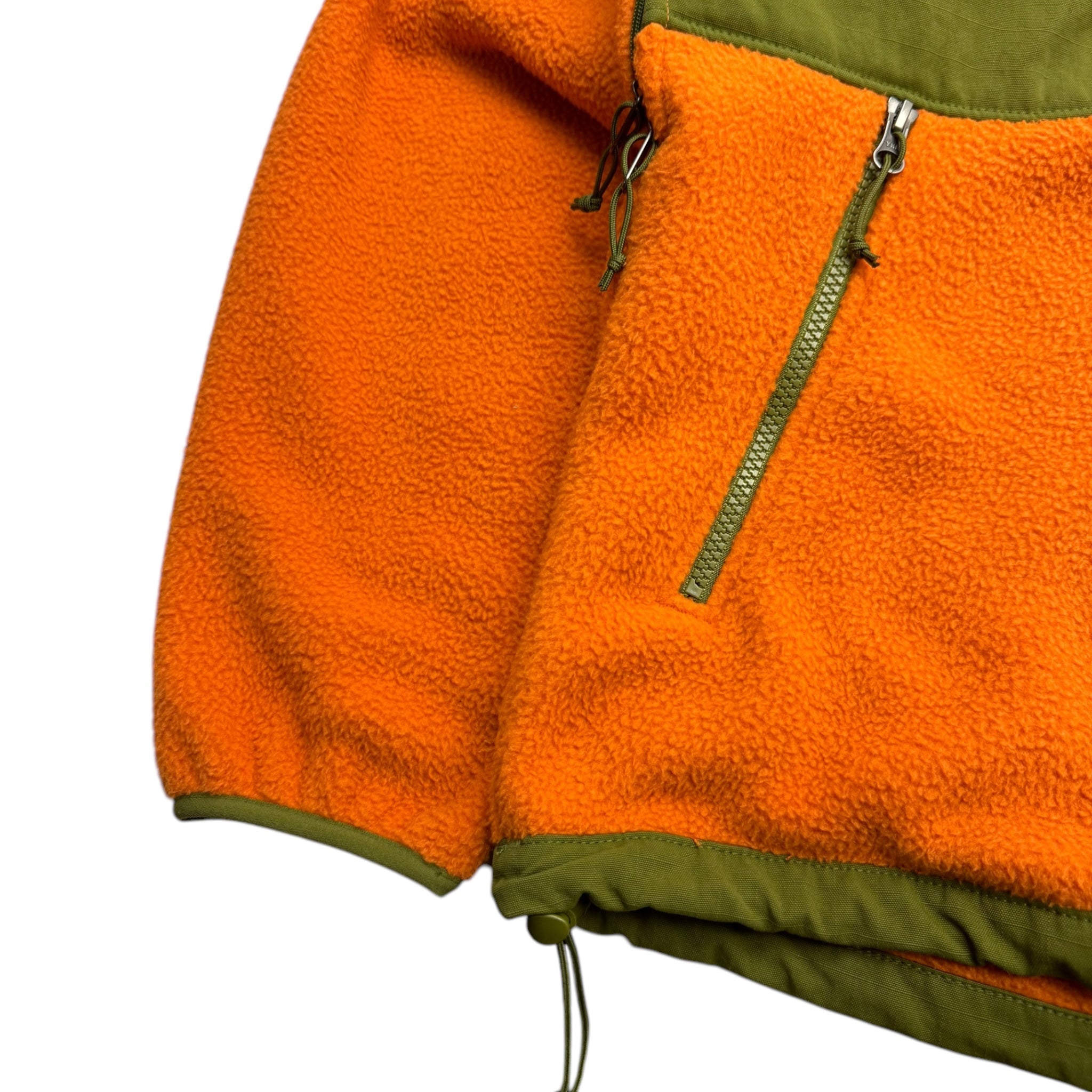 The North Face Denali Fleece Zip Jacket Orange/Green
