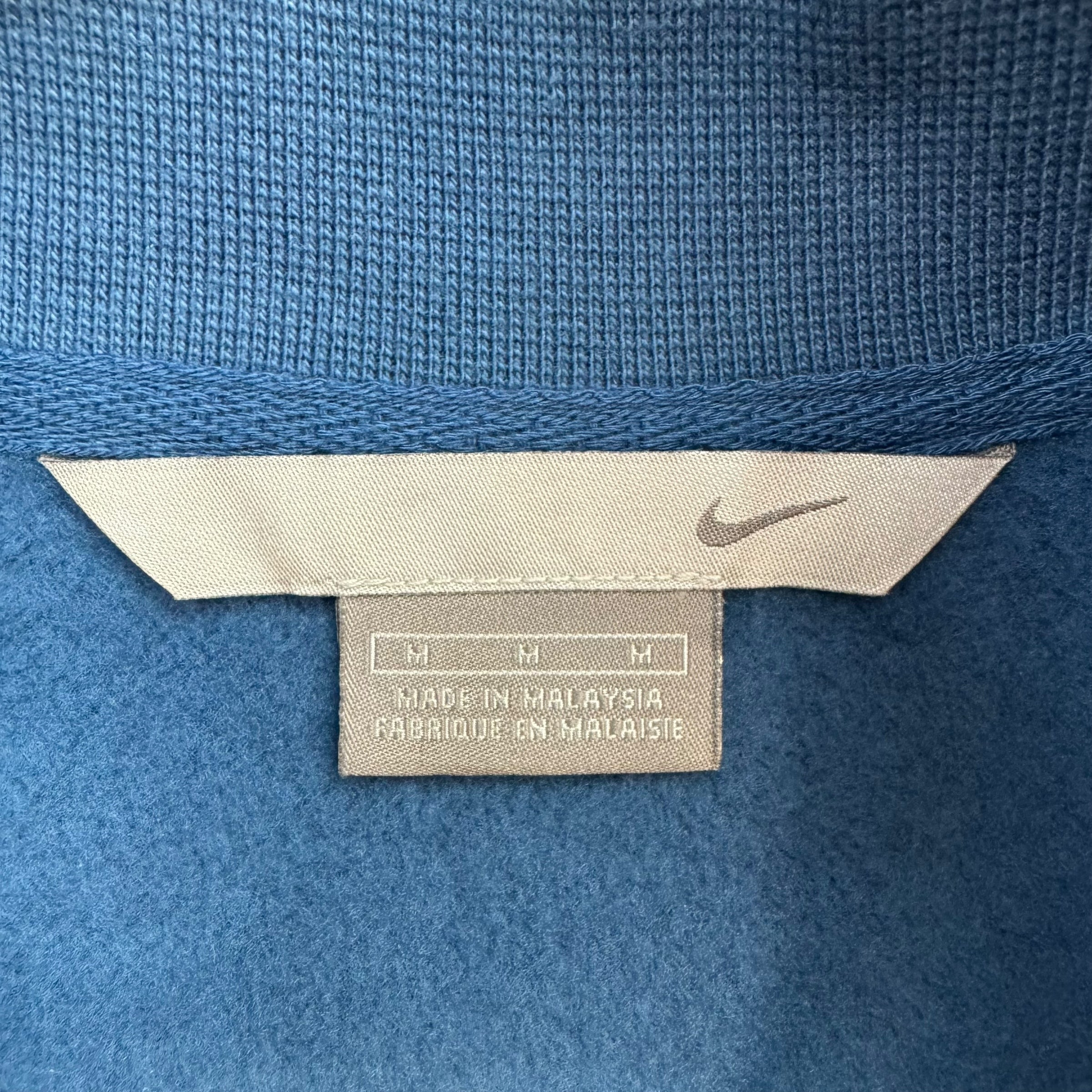 Vintage Nike Quarter Zip Up Sweatshirt Blue