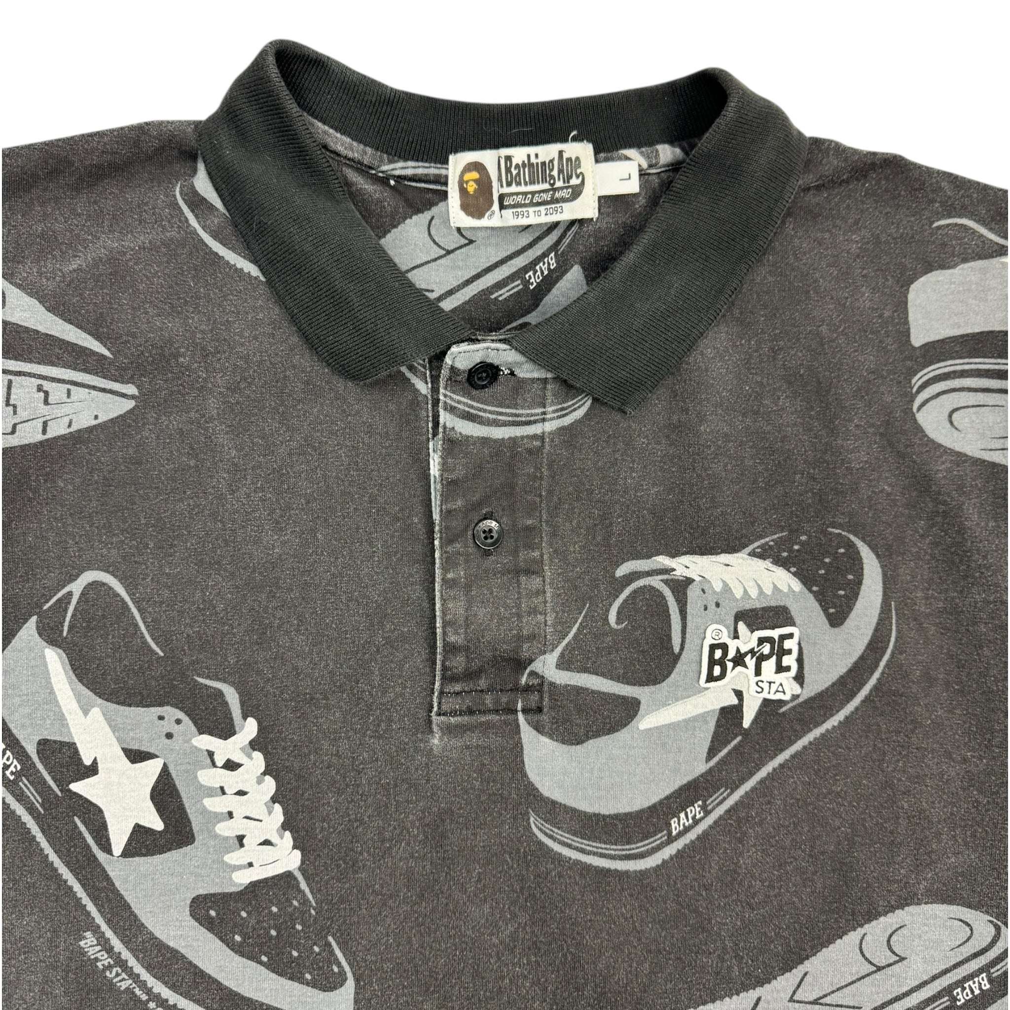 Bape BapeSta AOP Polo Shirt