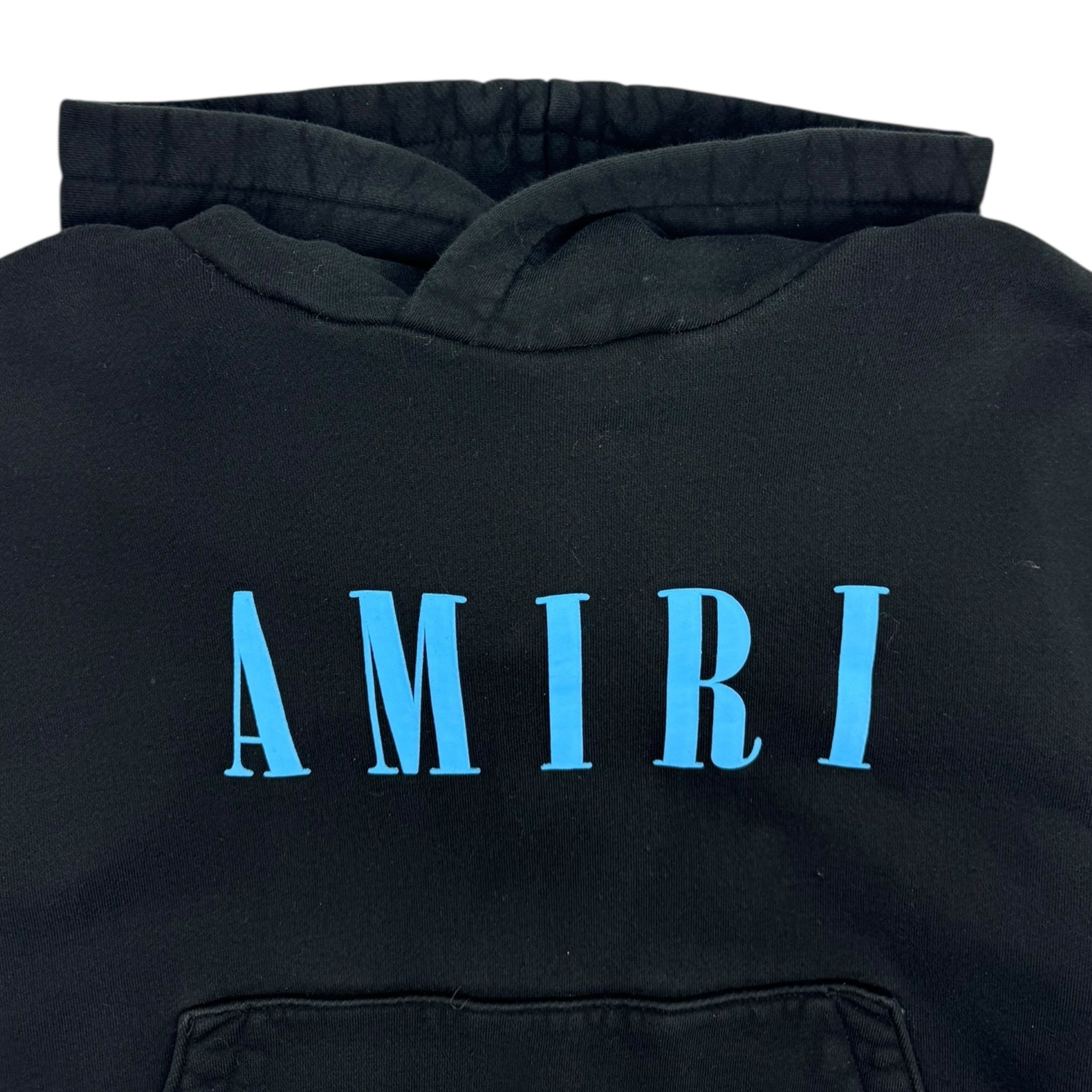 Amiri Core Logo Hoodie Black Carolina Blue