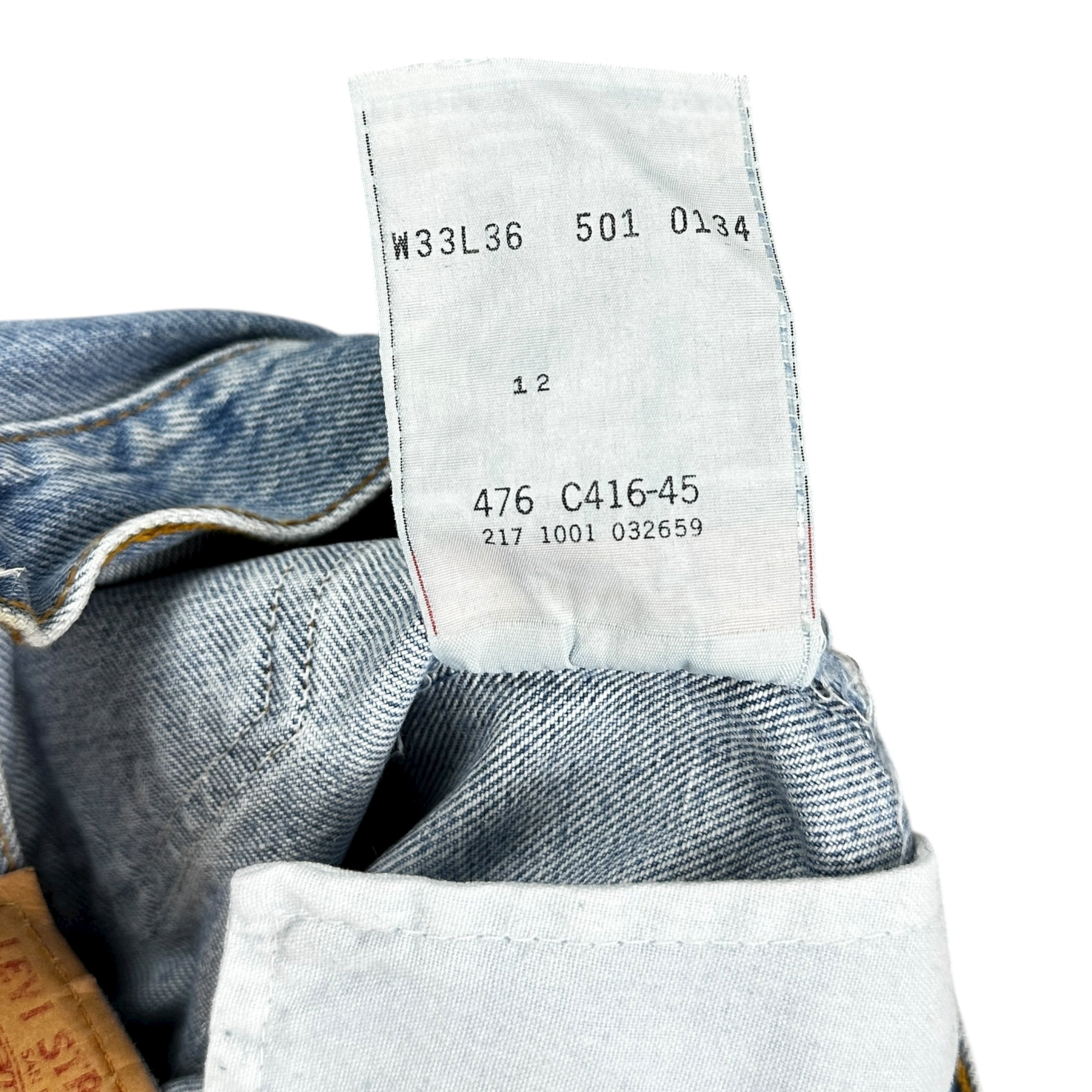Vintage Levis 501 Light Wash Denim
