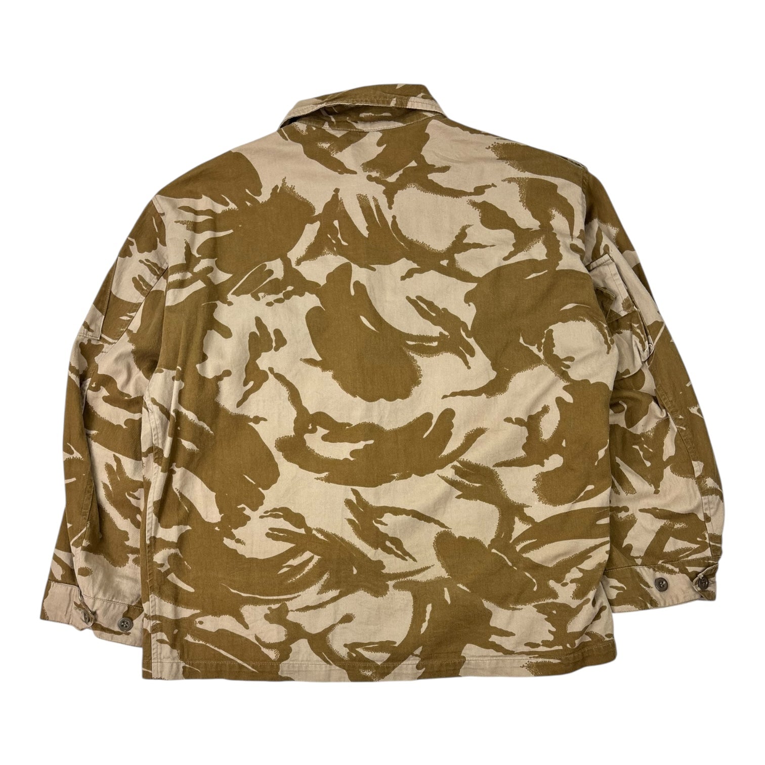 Vintage Desert Camo Zip-Up Overshirt Tan