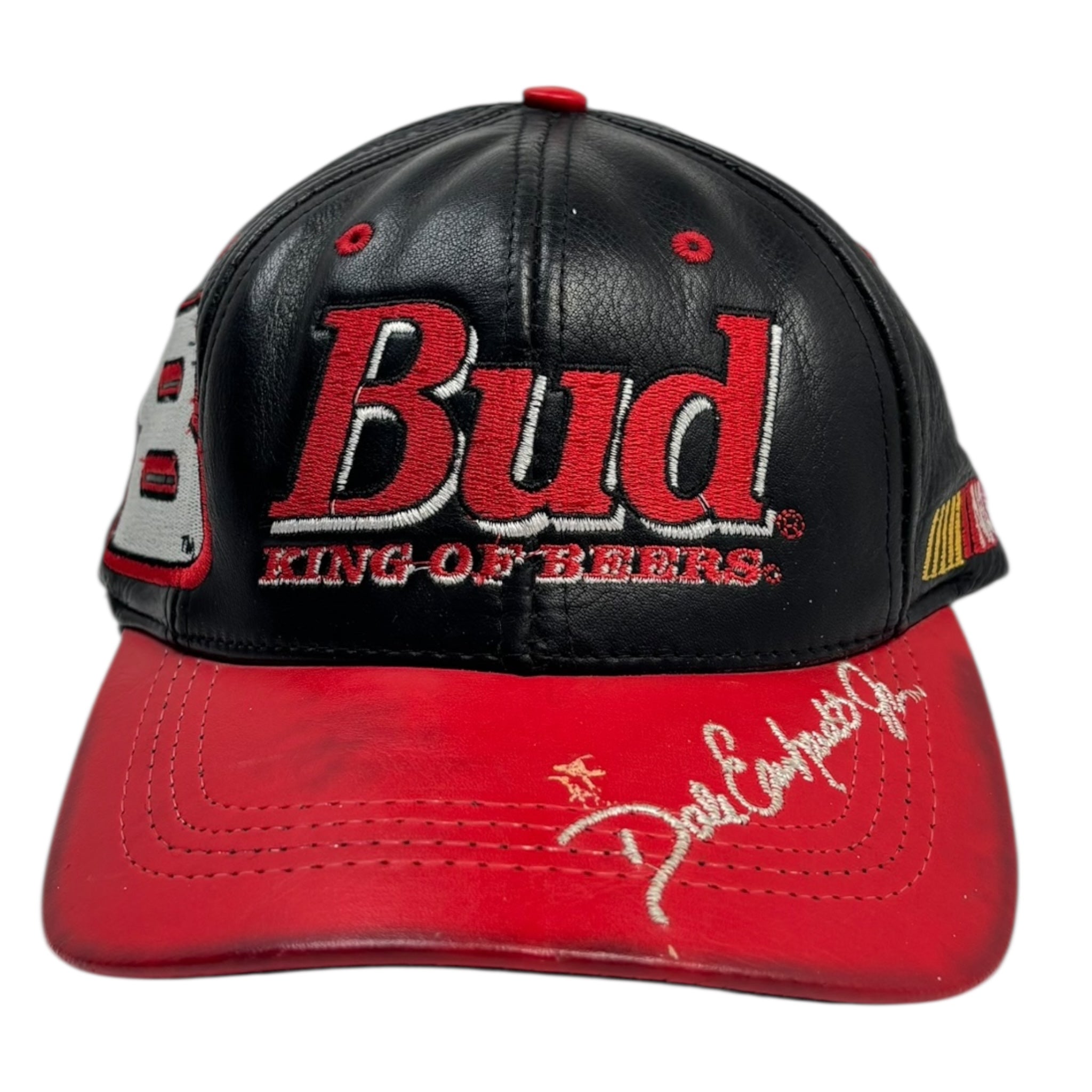Vintage Budweiser Dale Earnhardt Jr Leather Hat