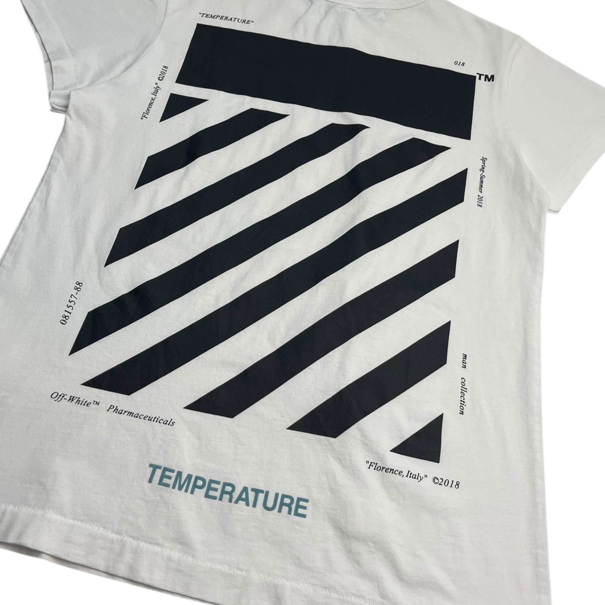 OFF-WHITE Temperature Diag T-Shirt White