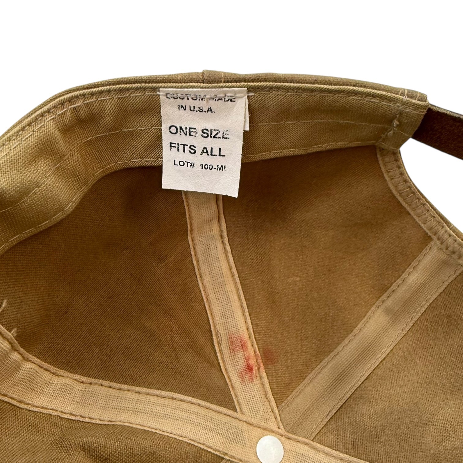 Vintage Filson 100th Anniversary Tin Cloth Waxed Hat Tan