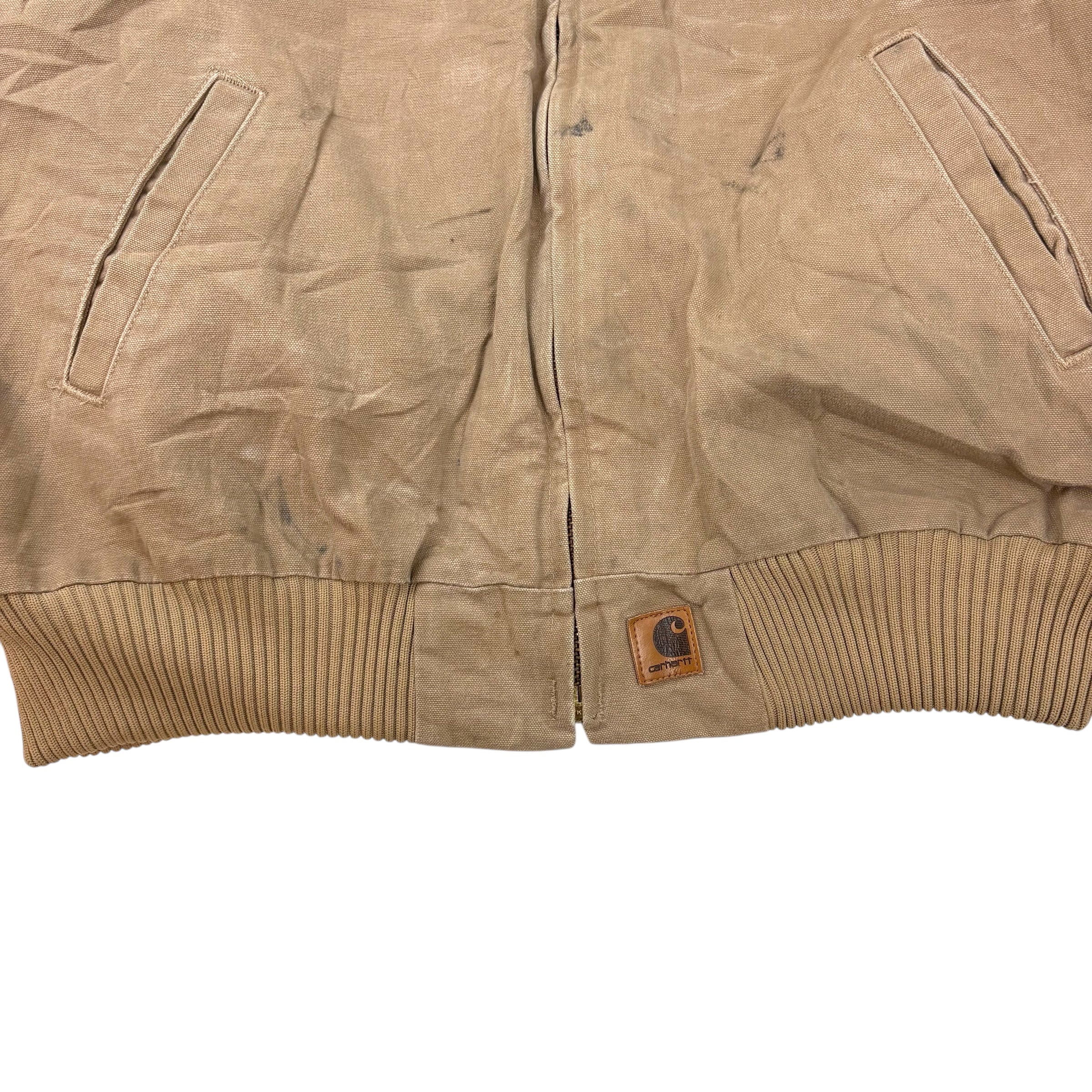 Vintage Carhartt Sante Fe Bomber Quilted Jacket Beige