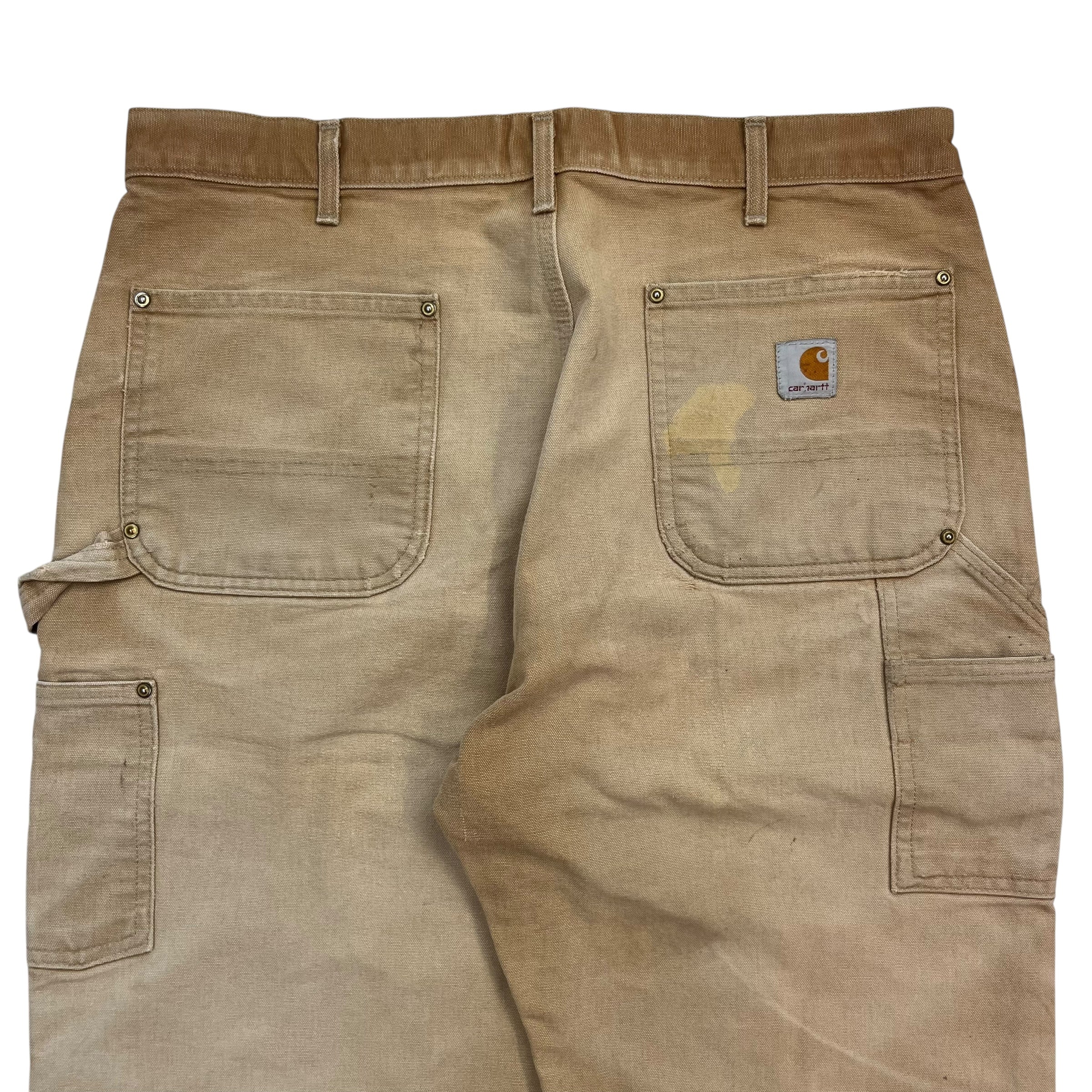 Vintage Carhartt Double Knee Work Pants Faded Tan