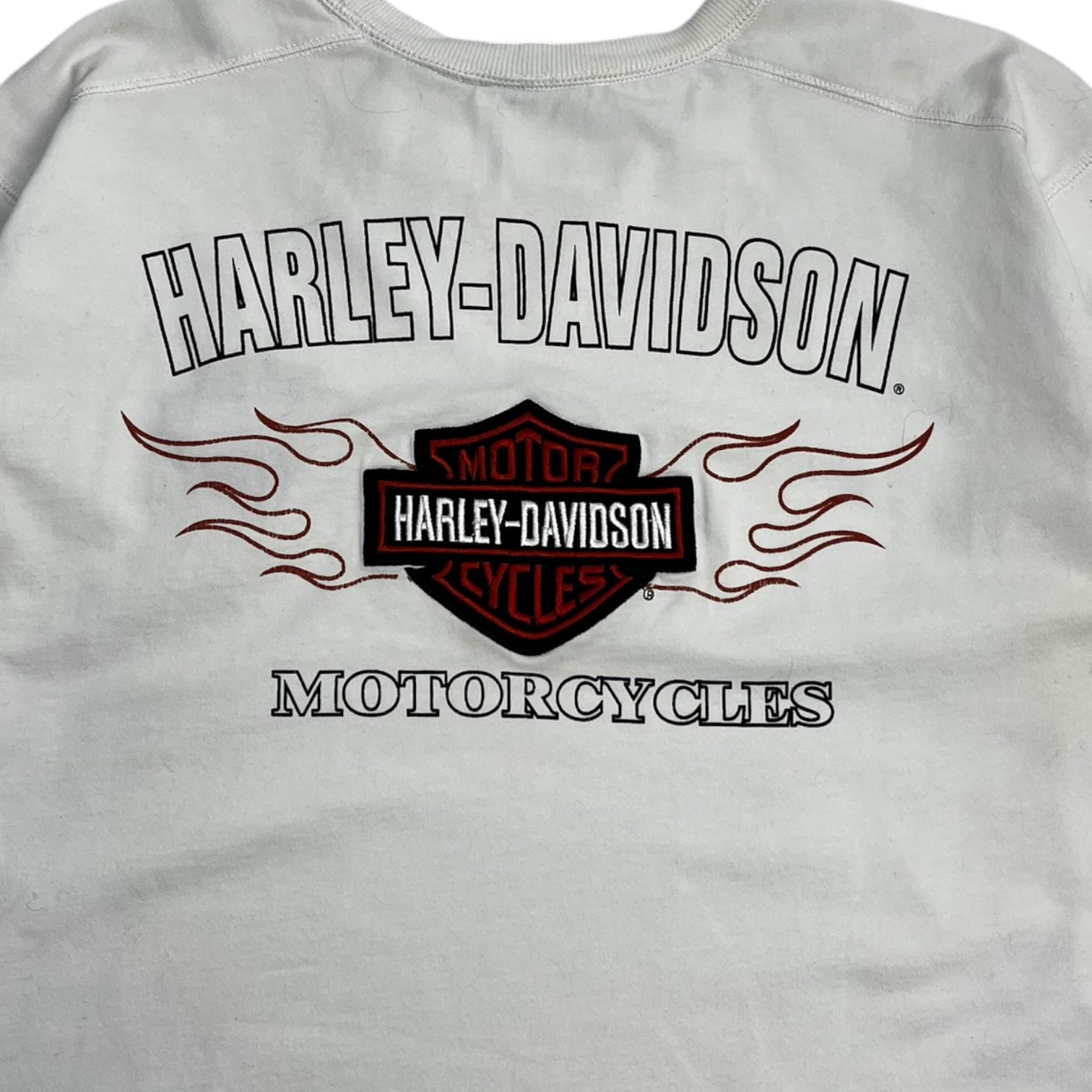 Vintage Harley Davidson Flame Sleeve Long Sleeve T-Shirt