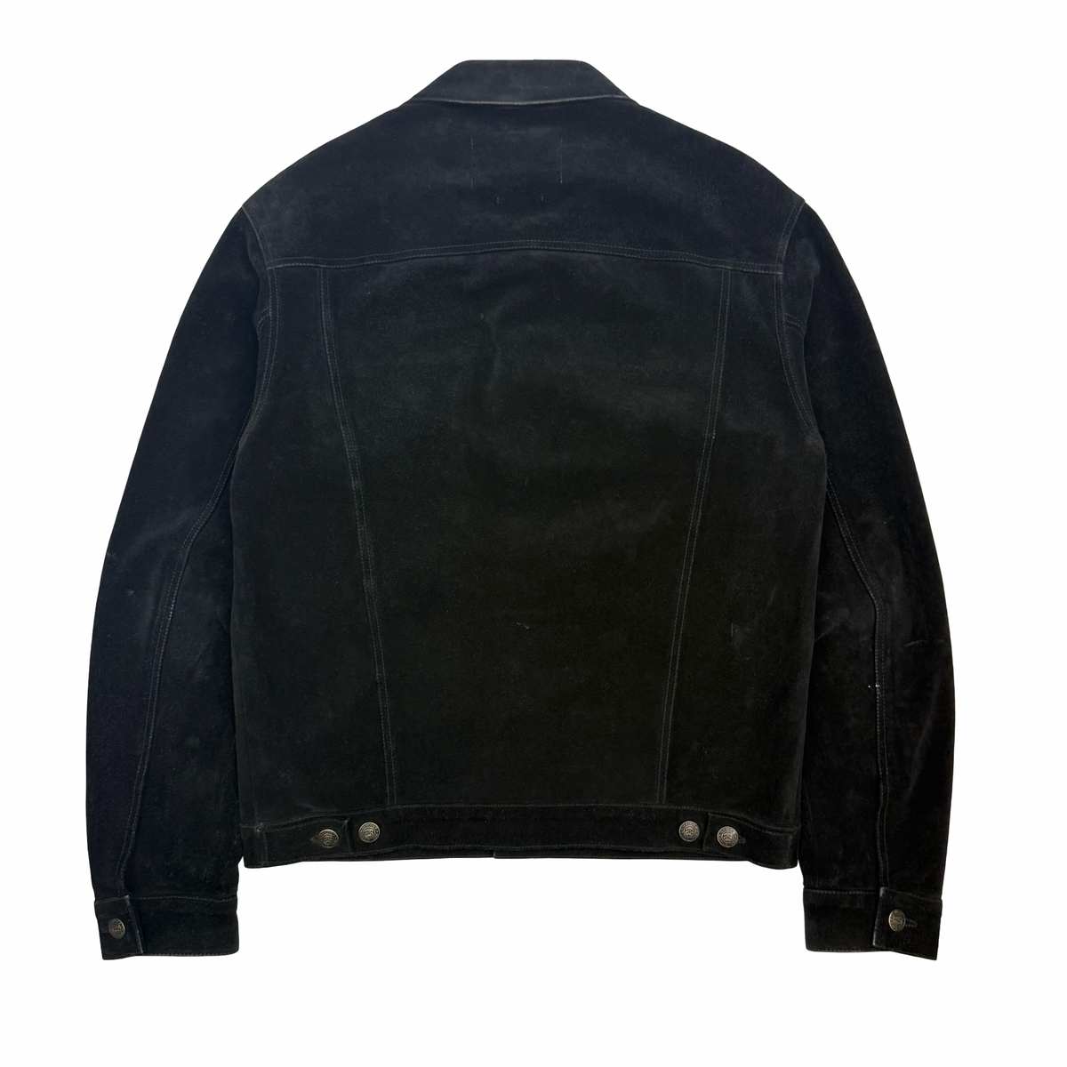 Stussy Suede Trucker Jacket Black