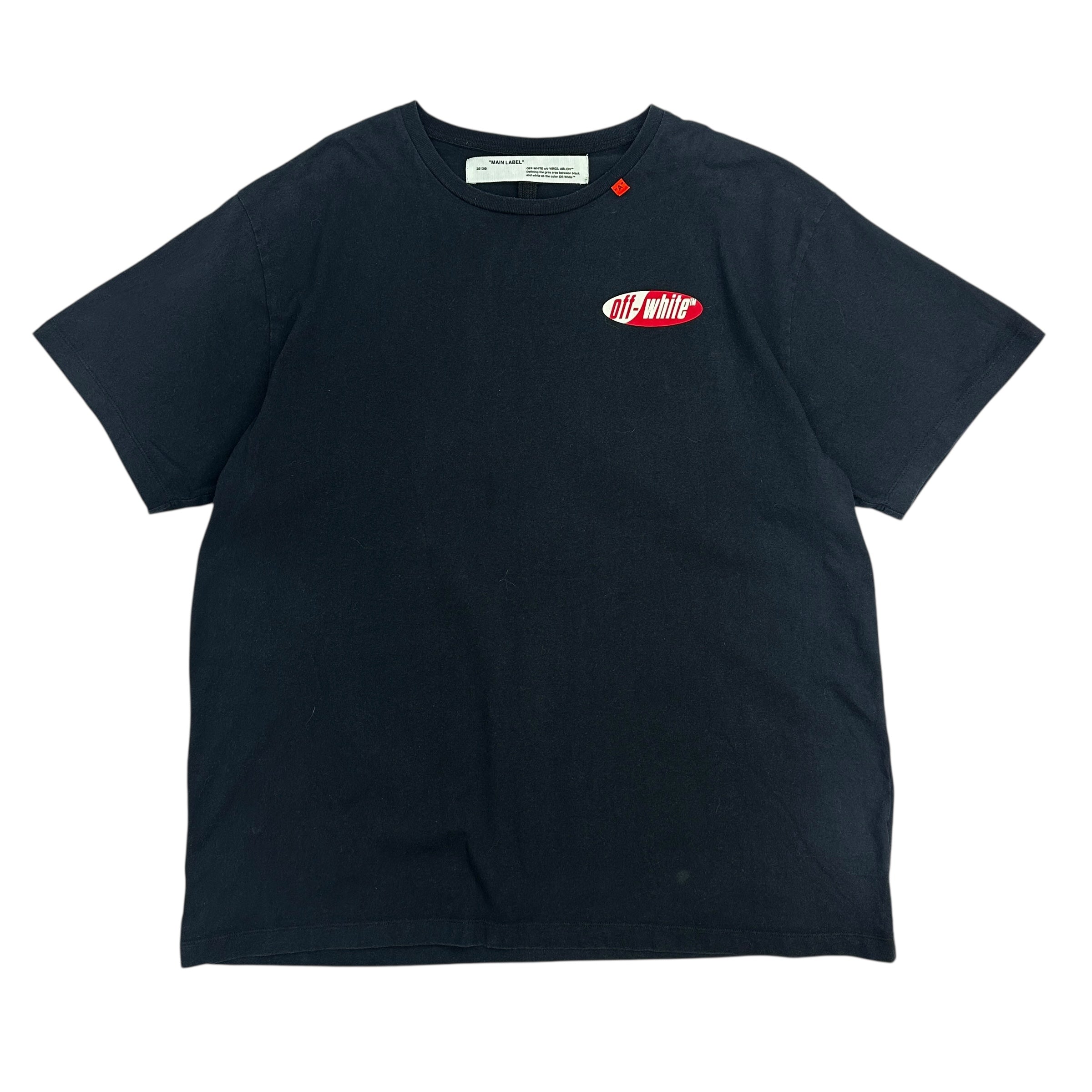 Off White Split Arrow Logo Tee Black