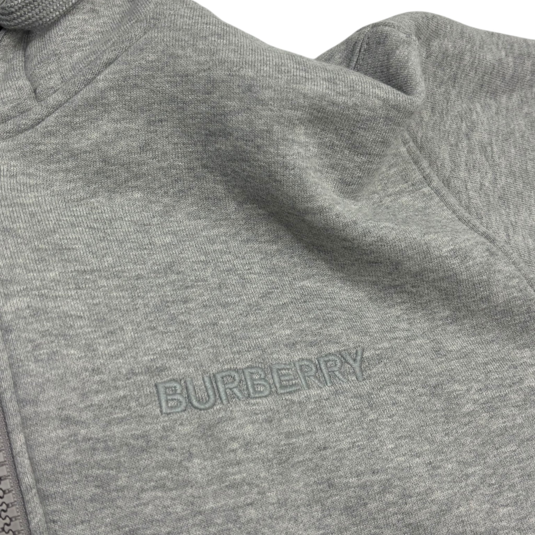 Burberry Check Hood Zip-Up Hoodie