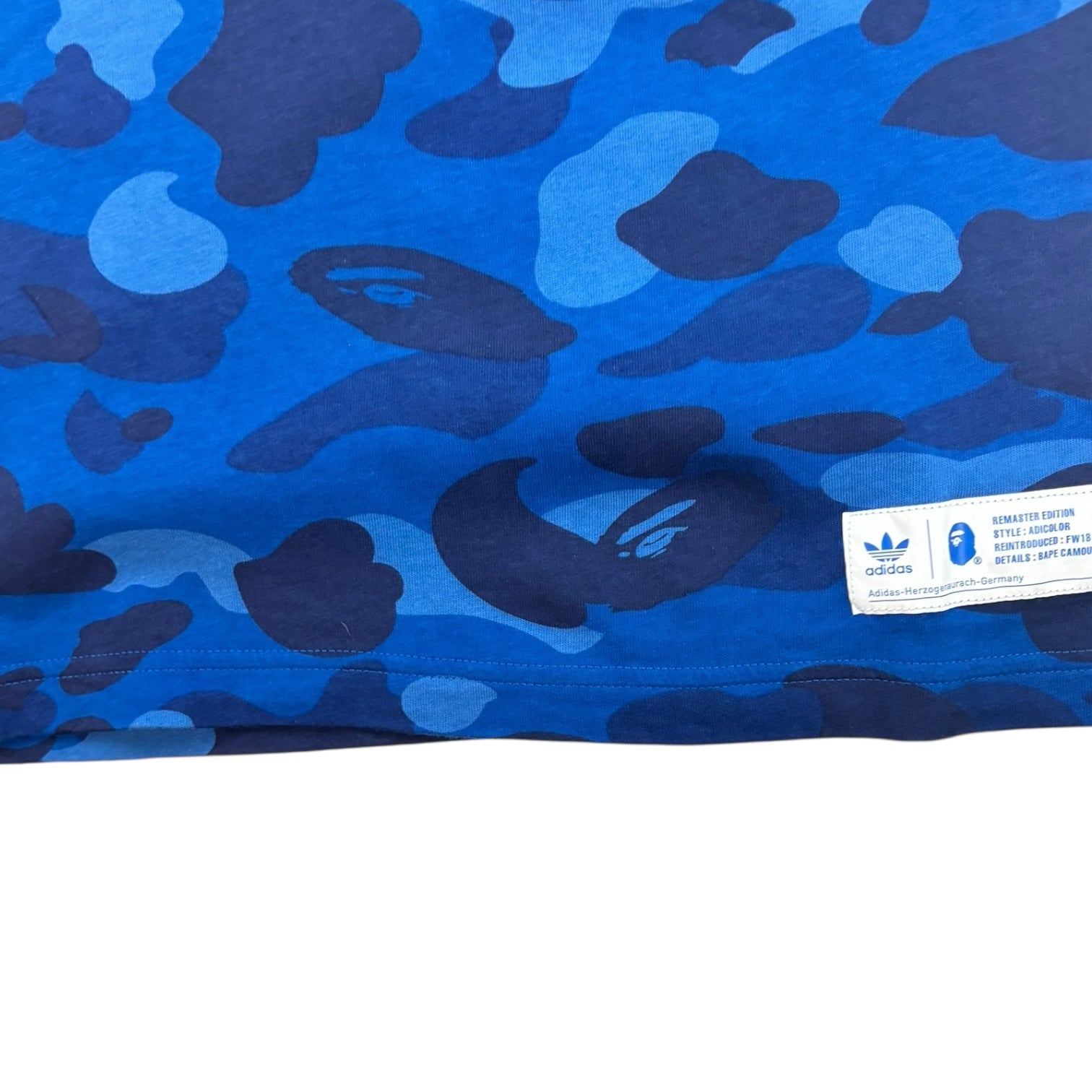 BAPE x Adidas Adicolor T-Shirt Blue