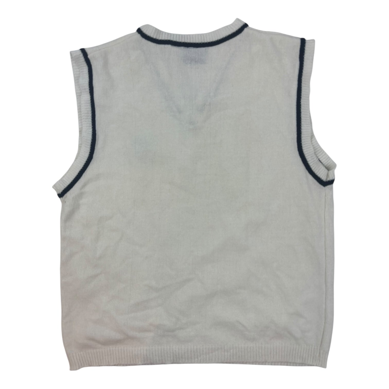 Vintage Y2K Southpole Chenille Sweater Vest White