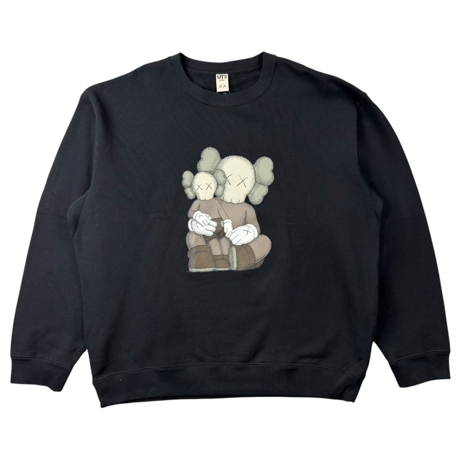 Kaws x Uniqlo L/S Crewneck Black