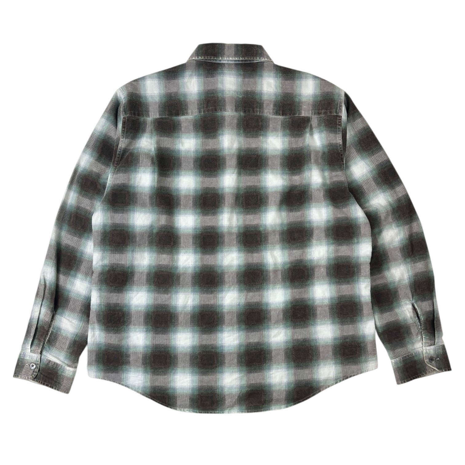 Stussy June Plaid Button-Up Shirt Bone