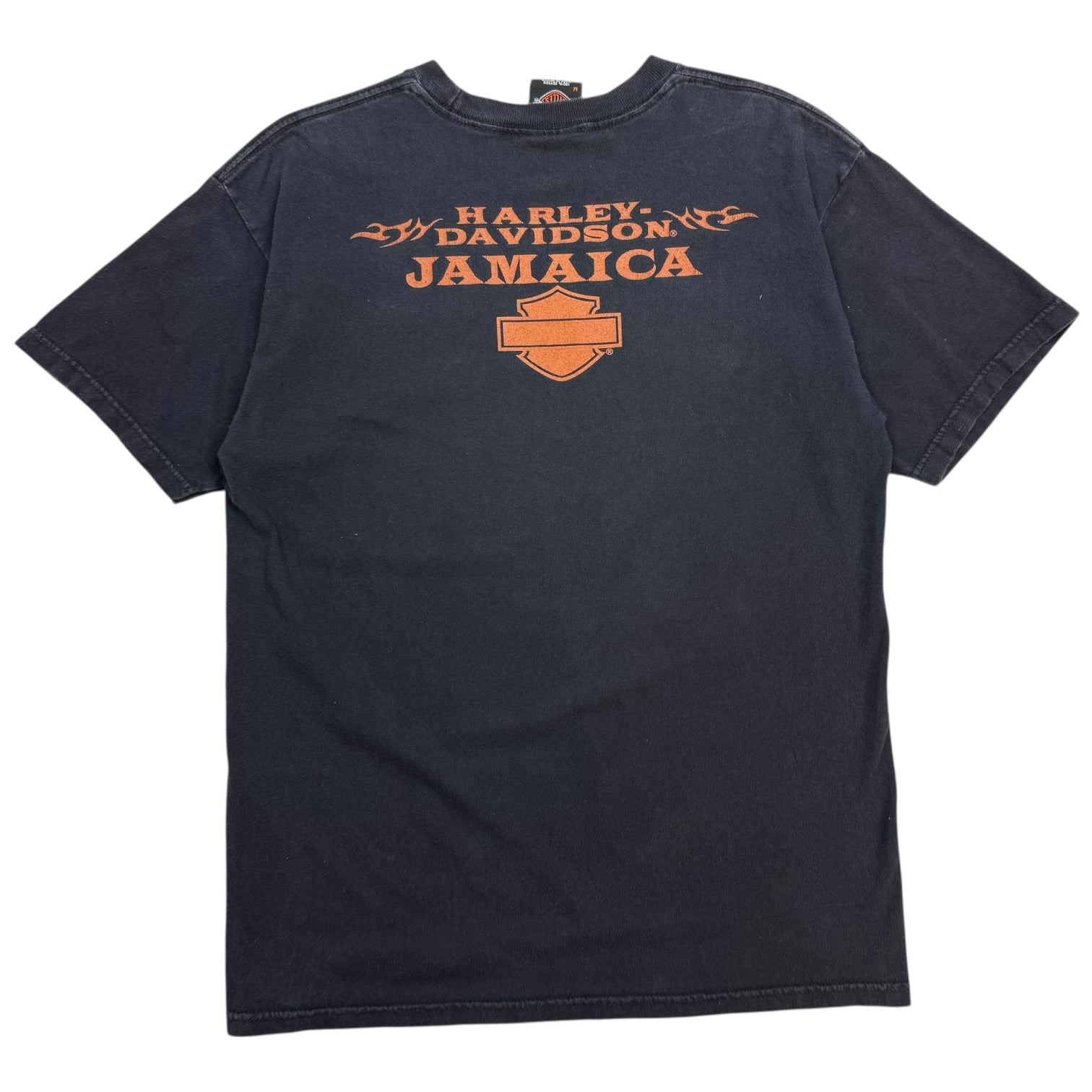 Vintage Harley Davidson Of Jamaica Tee Black